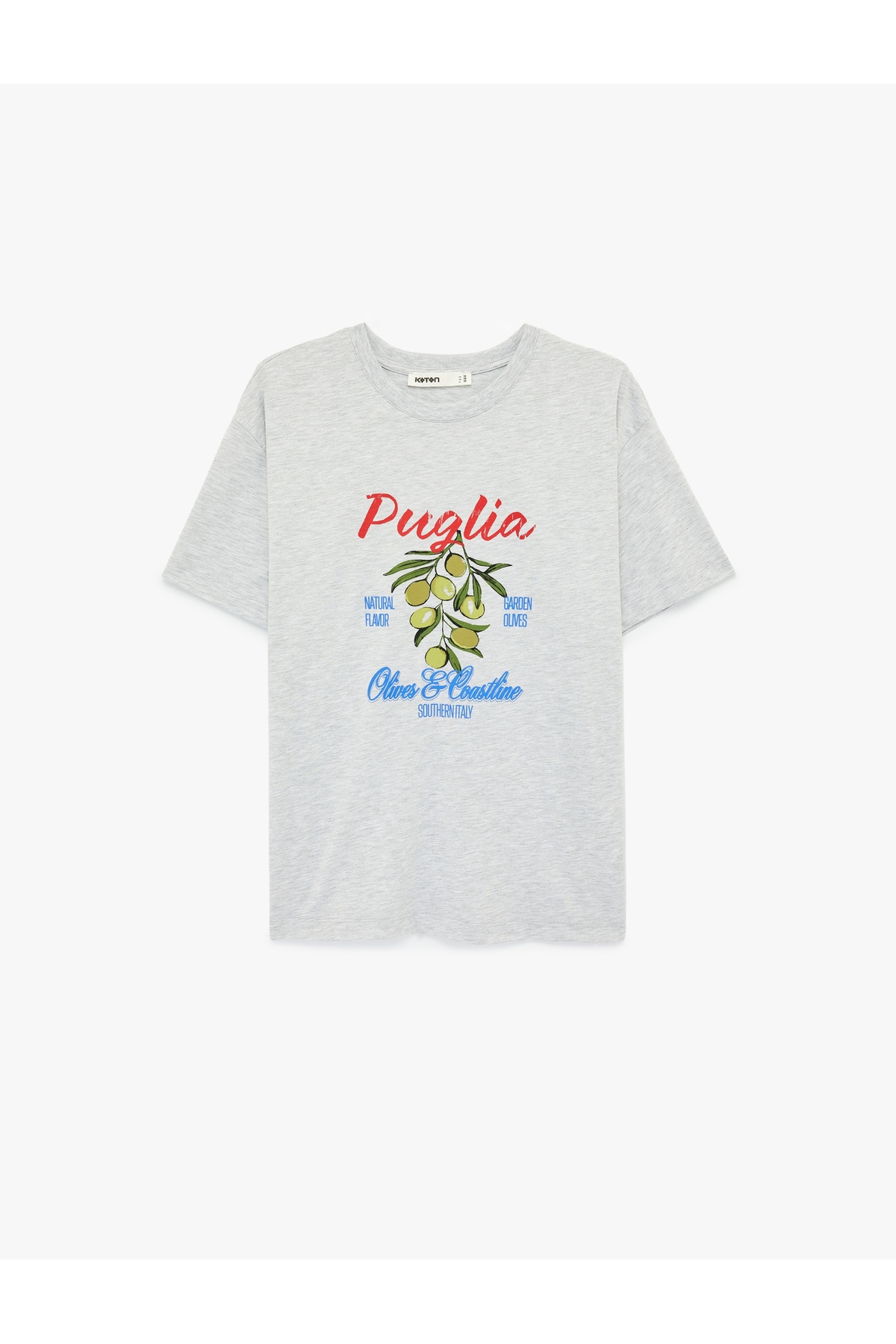 Kadın T-shirt 6SAK50032EK GRİ MELANJ
