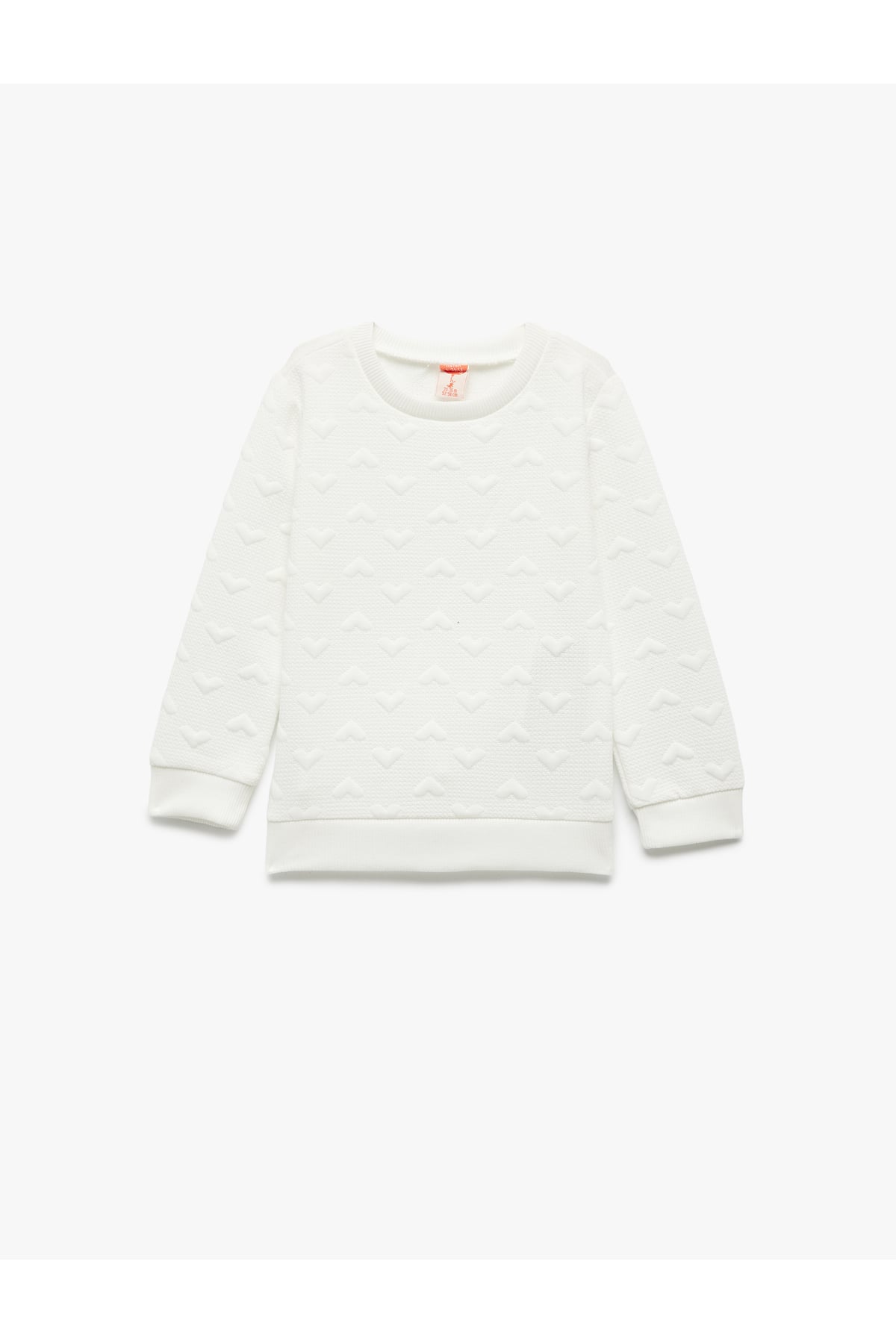 Kalpli Uzun Kollu Bisiklet Yaka Sweatshirt