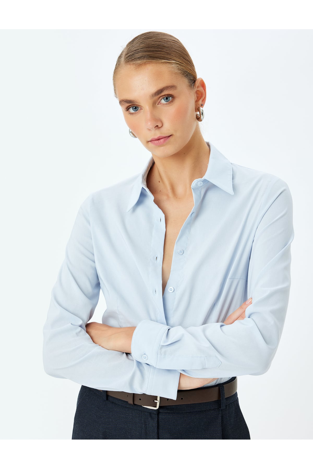 Klasik Yaka Slim Fit Uzun Kollu Gömlek
