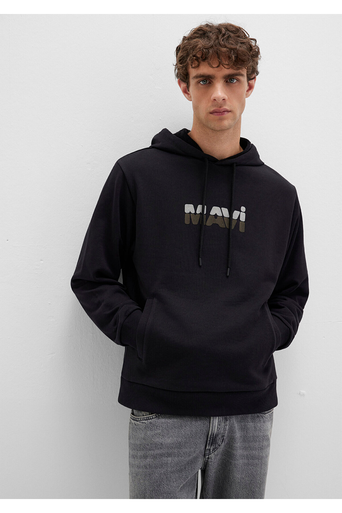 Logo Baskılı Siyah Sweatshirt 0S10395-900