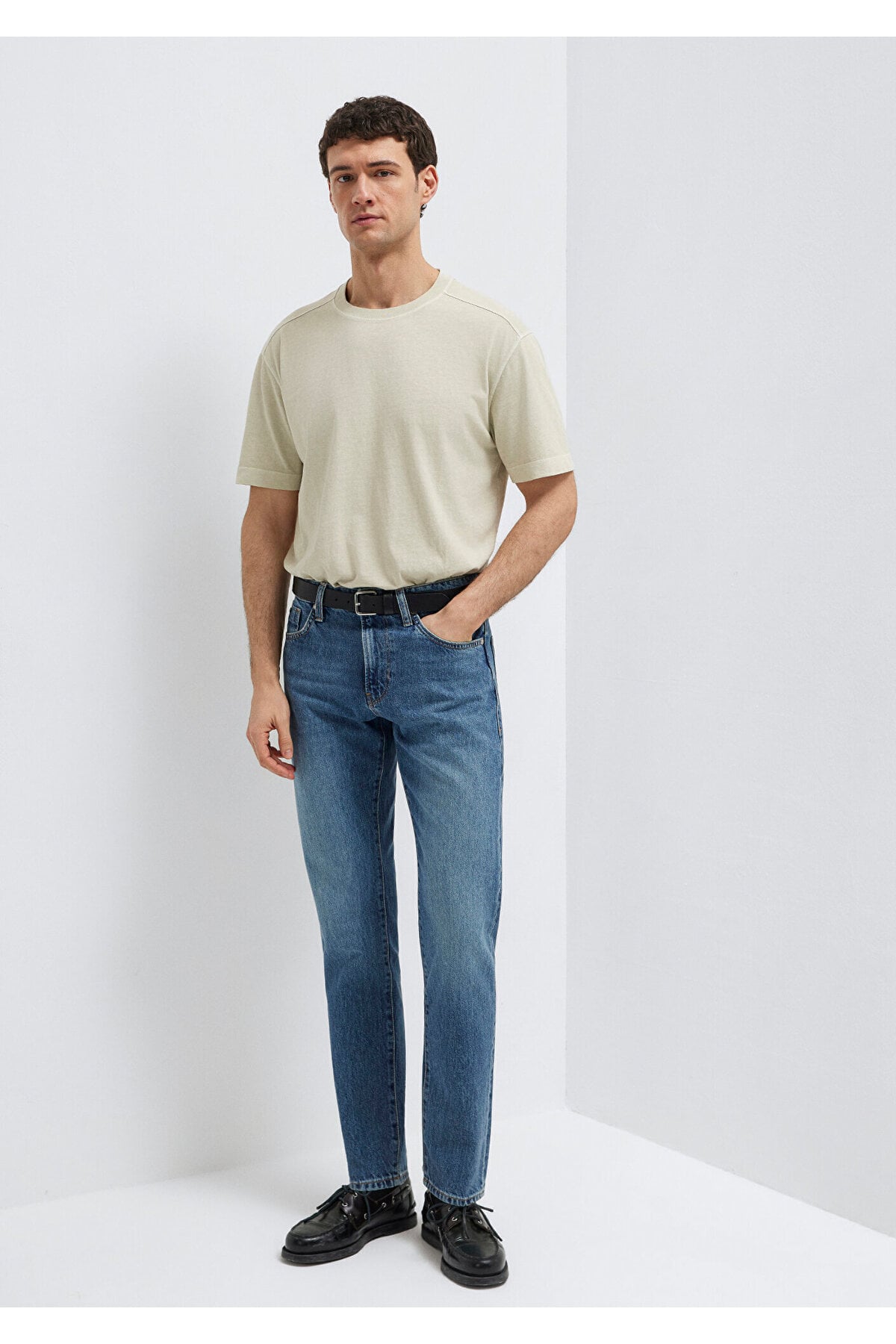 London Classic Denim Koyu Jean Pantolon 0010172-A1724