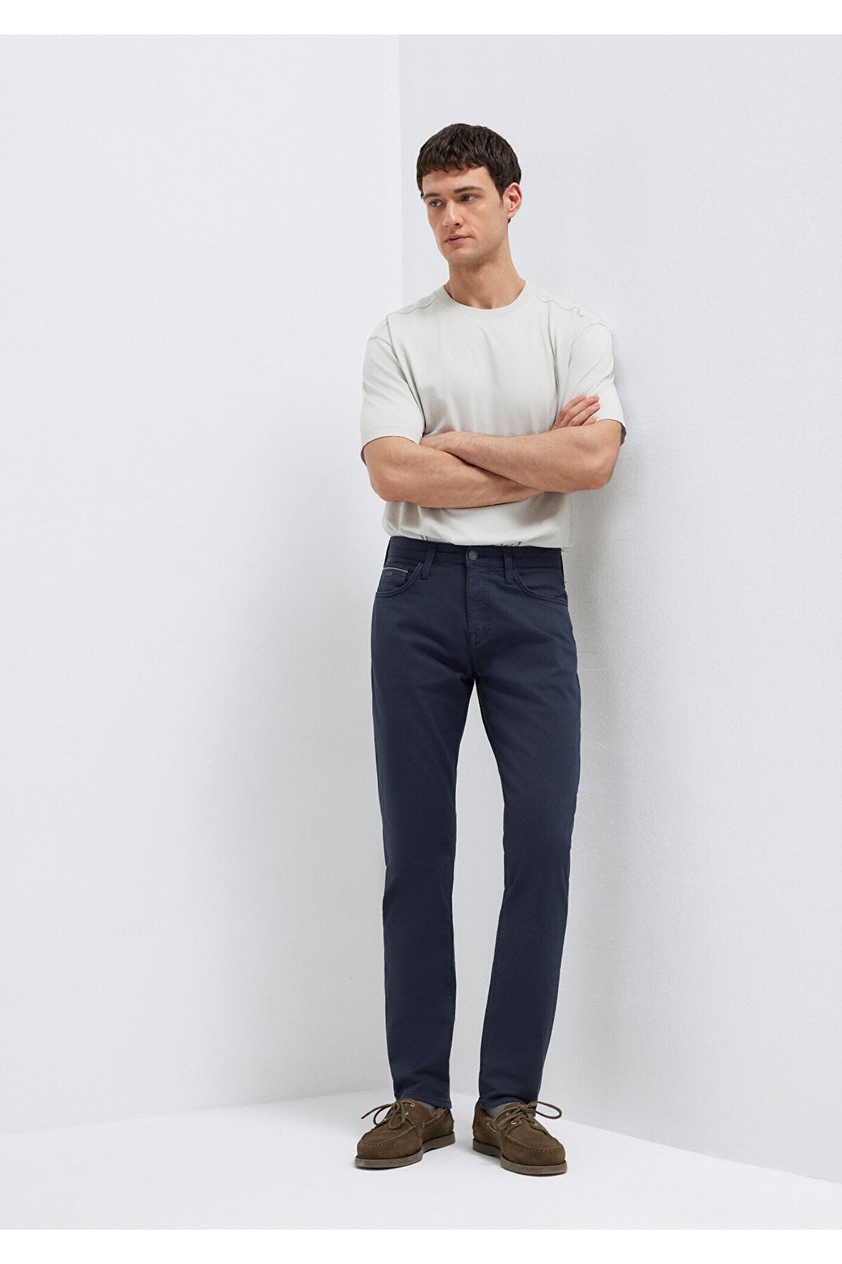 Marcus Black Lacivert Gabardin Pantolon 00351A2793