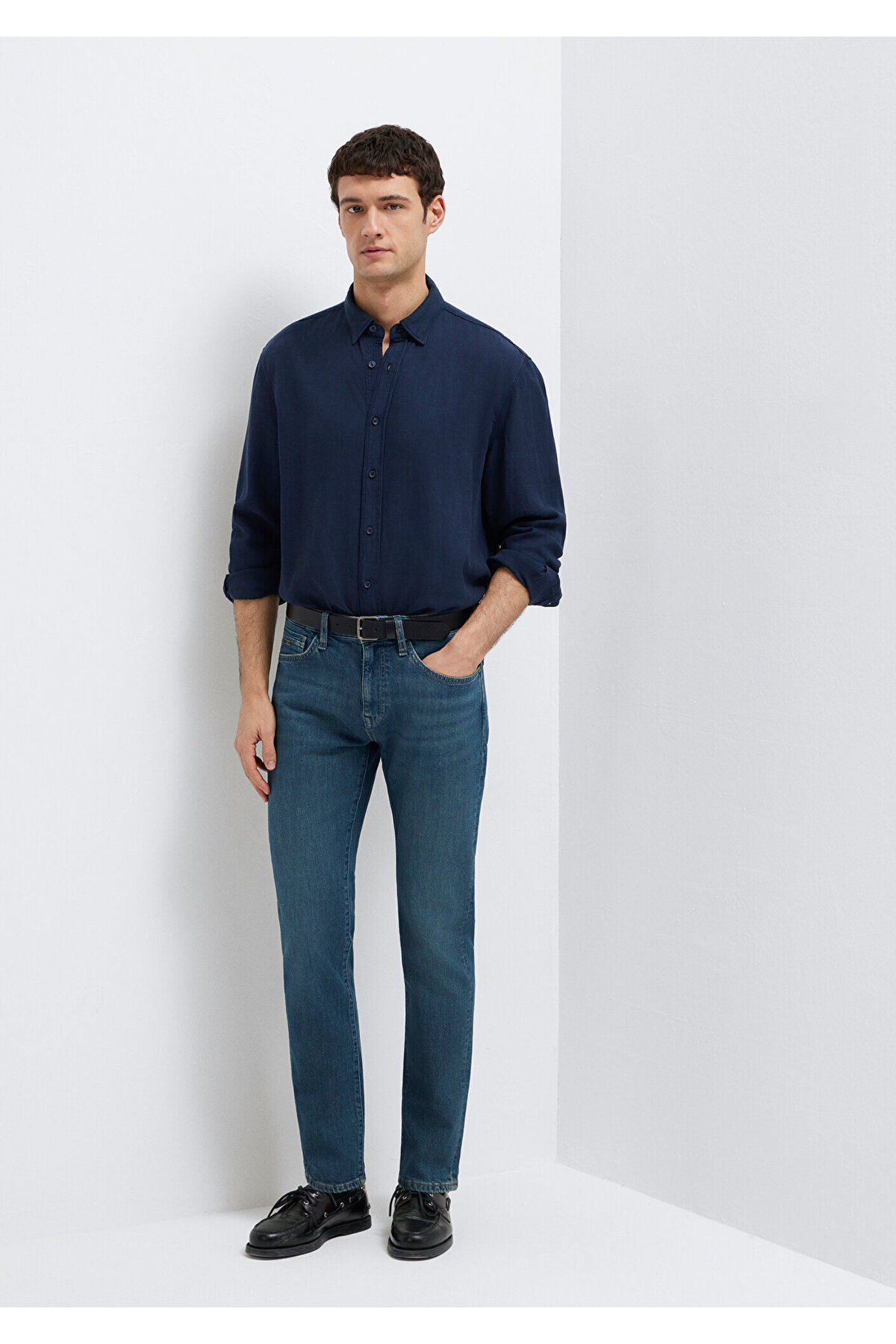 Marcus Pro Koyu Indigo Mavisi Jean Pantolon 00351A1735