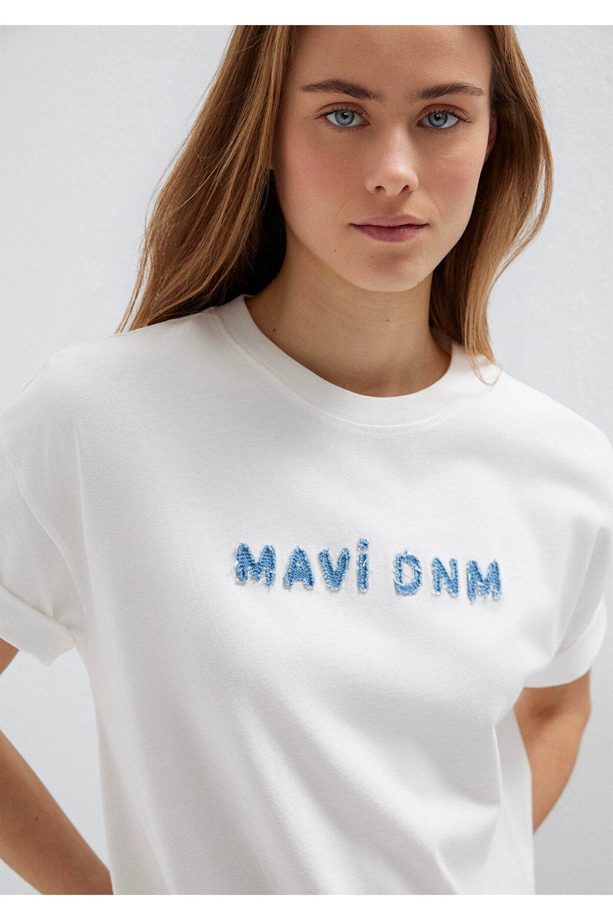 Mavi Baskılı Tişört
