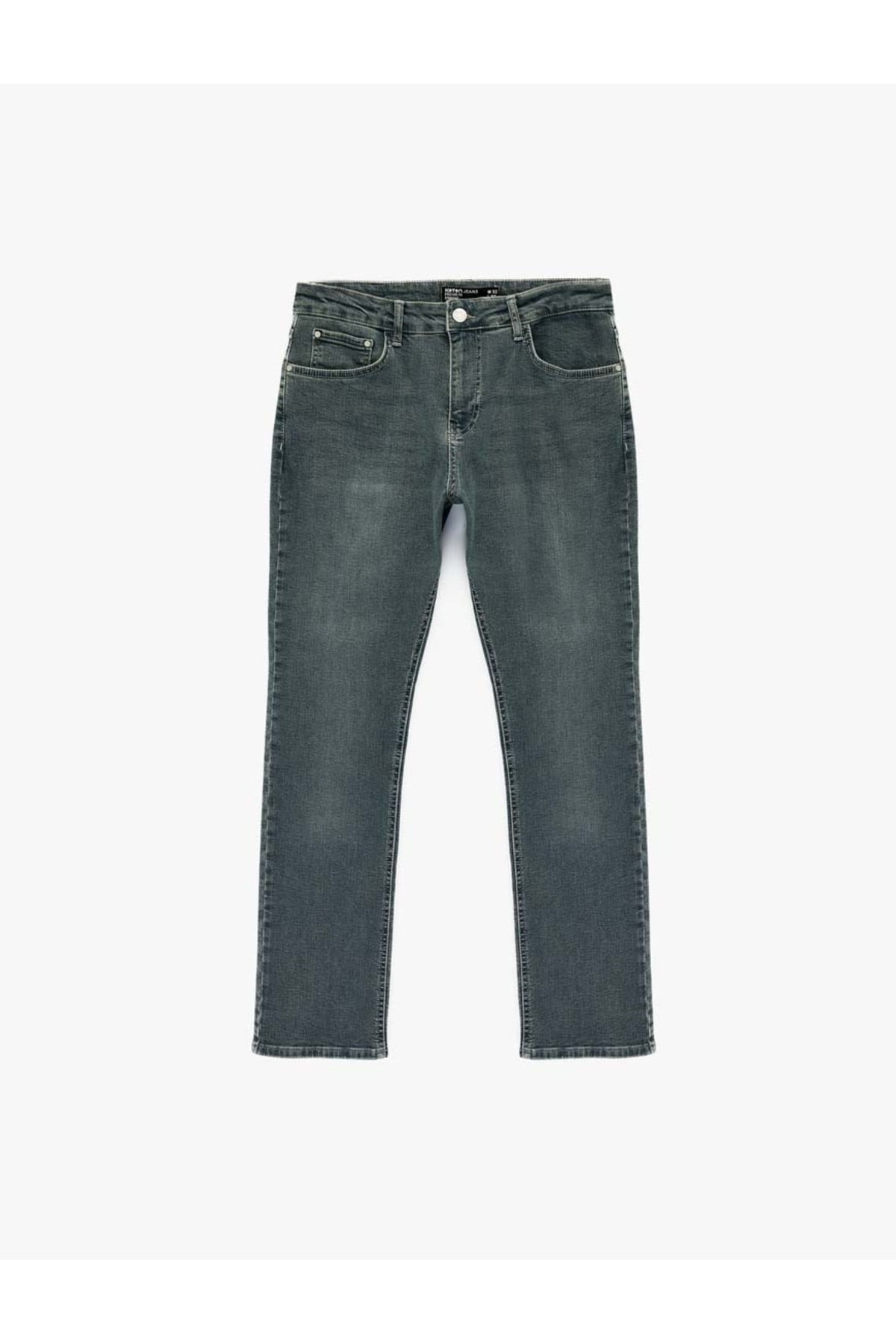 Normal Bel Düz Paça Pamuklu Straight Fit Jean Pantolon - Mark Jean