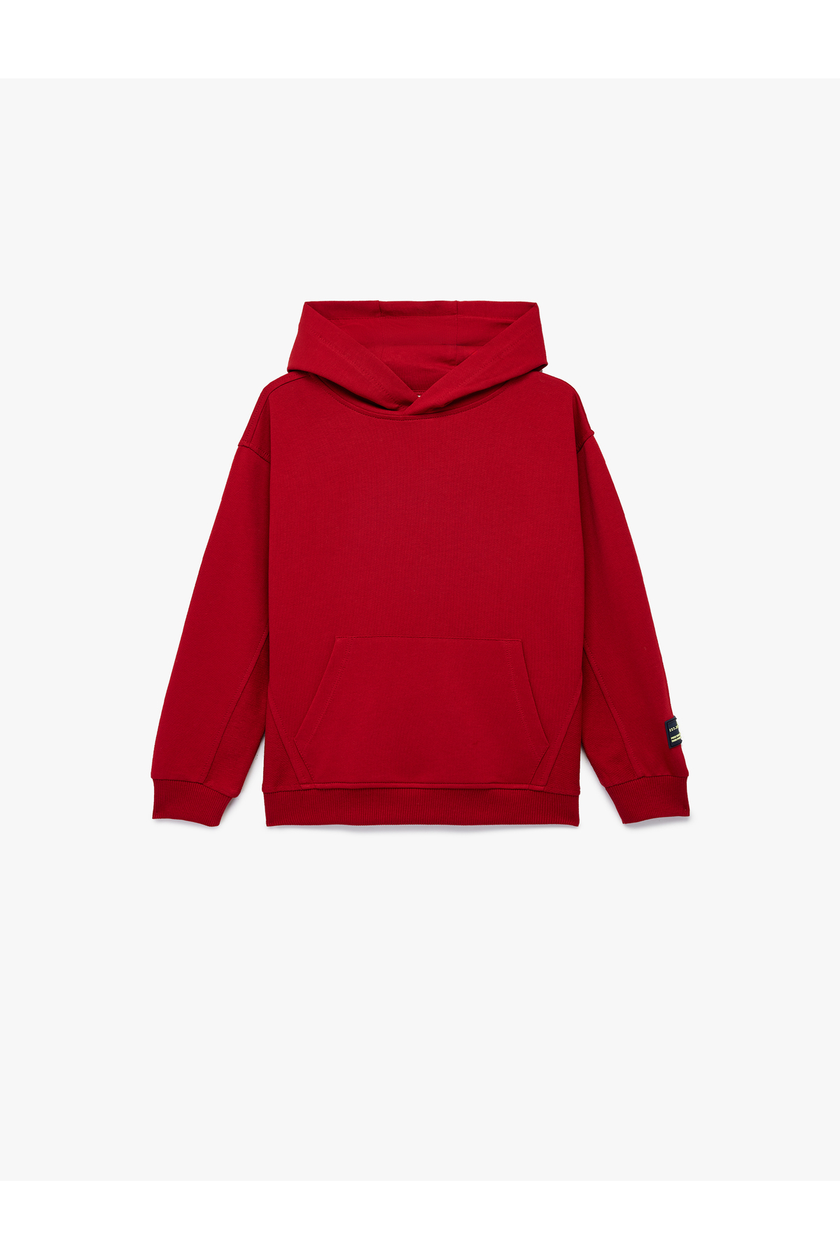 Pamuklu Kanguru Cepli Uzun Kollu Kapüşonlu Oversize Sweatshirt