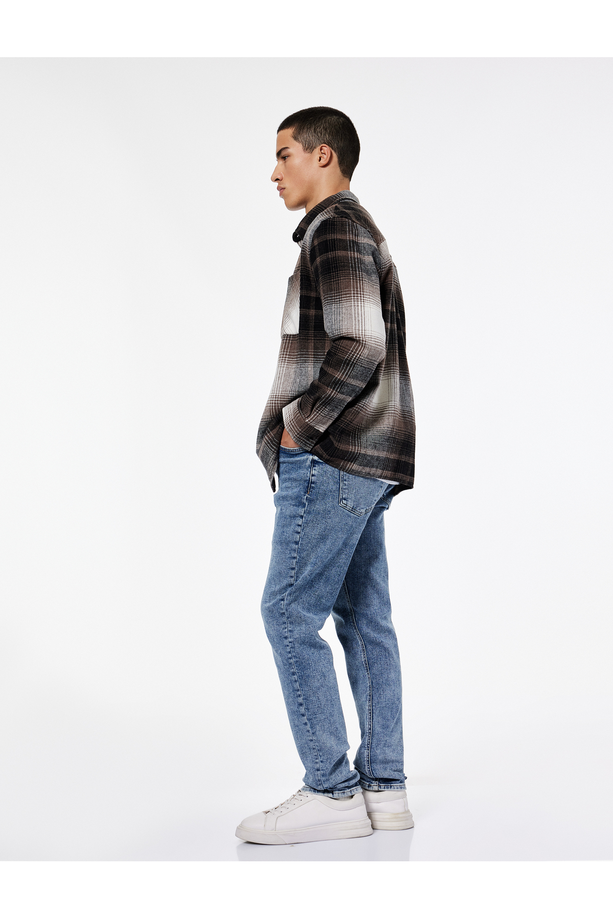 Pamuklu Normal Bel Slim Fit Jean Pantolon - Brad Jean