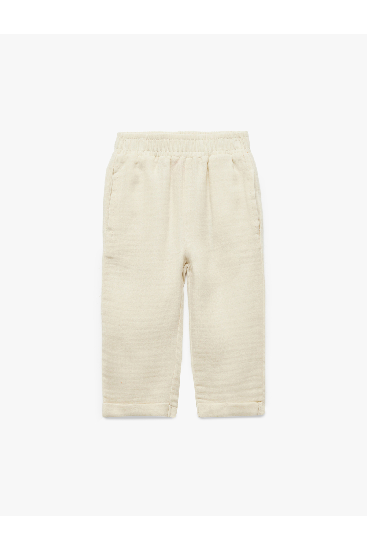 Pamuklu Oversize Beli Lastikli Pantolon