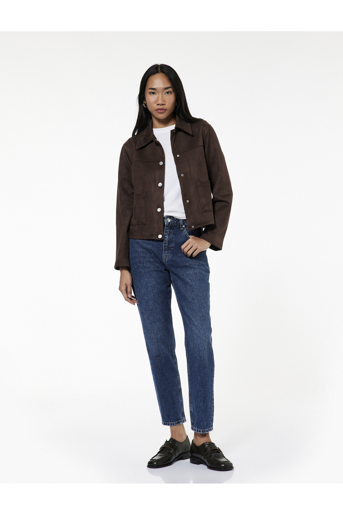 Pamuklu Yüksek Bel Regular Fit Mom Jean Pantolon - Mom Jeans