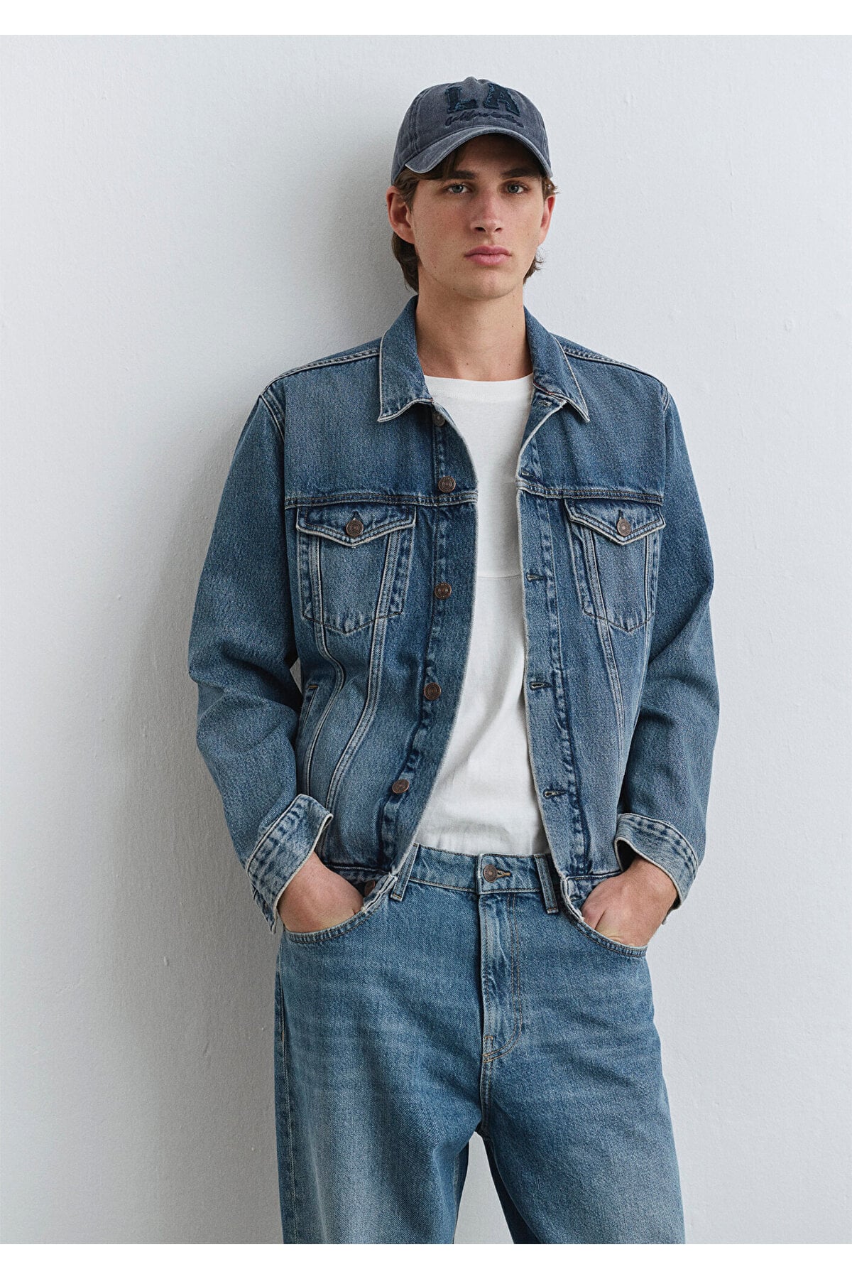Ray Classic Denim Vintage İndigo Mavisi Jean Ceket 0110273-89412