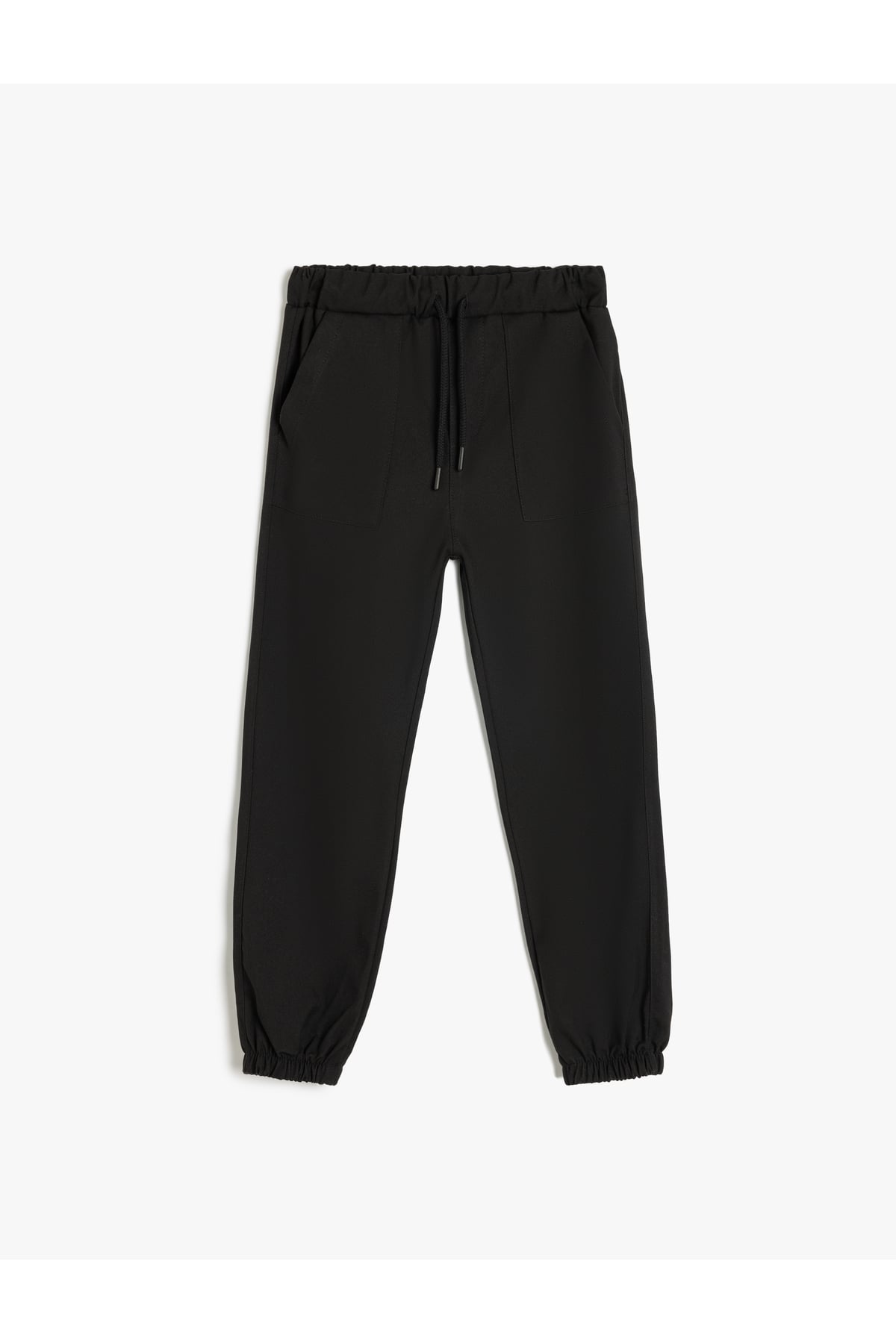 Standart Bel Cepli Düğme Detaylı Basic Jogger Pantolon