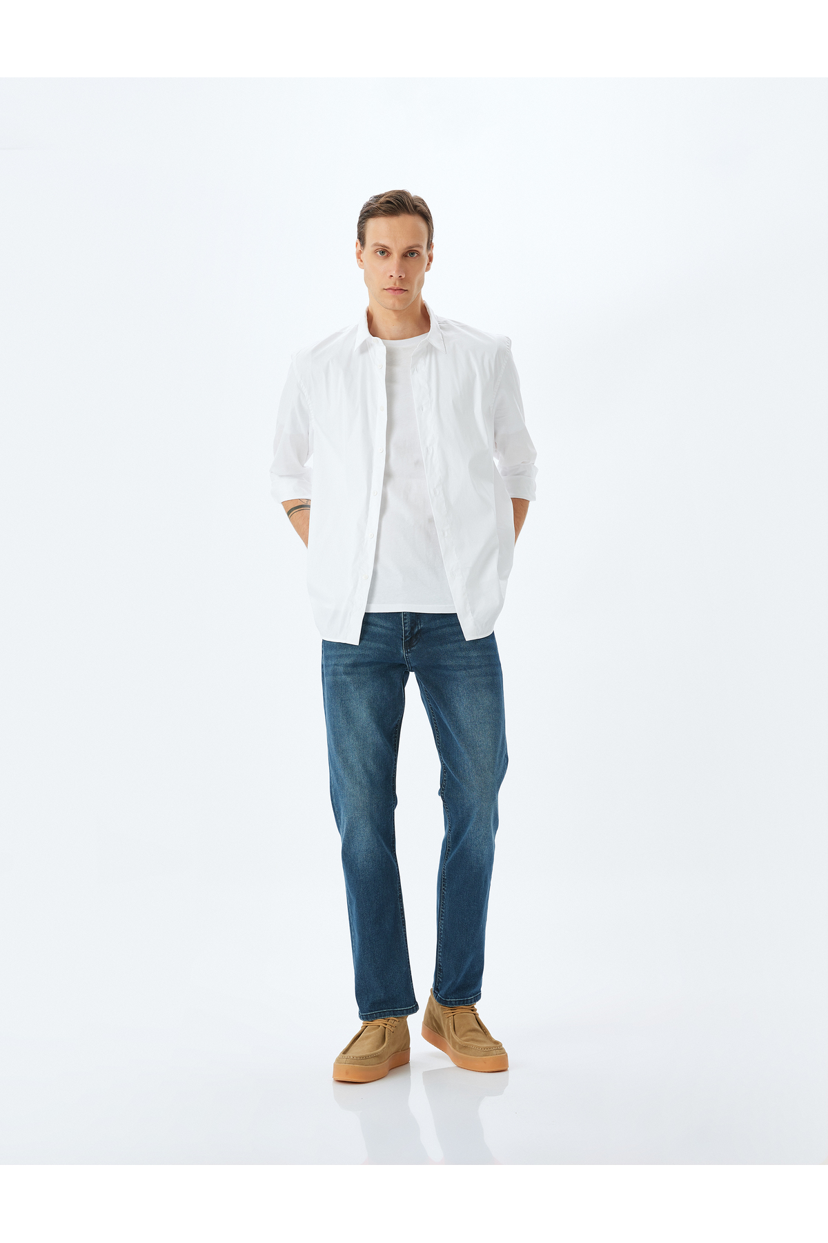Straight Fit Kot Pantolon - Mark Jean