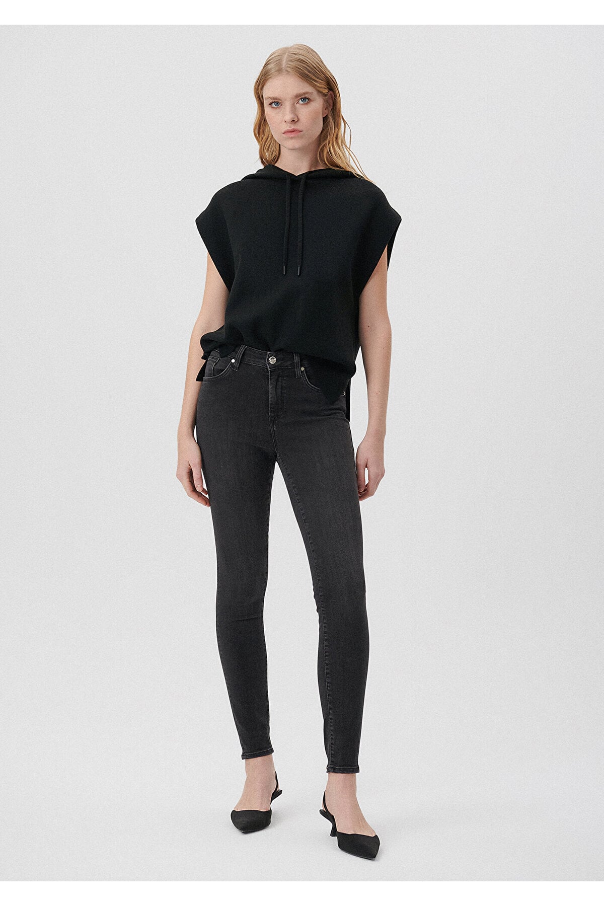 Tess Smoke Gold Luxury Jean Pantolon