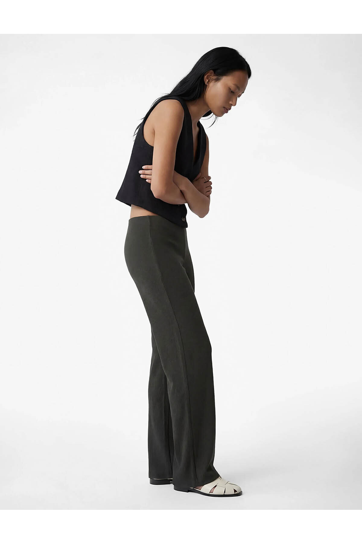 Viskon Karışımlı Klasik Kesim Slim Fit Pantolon