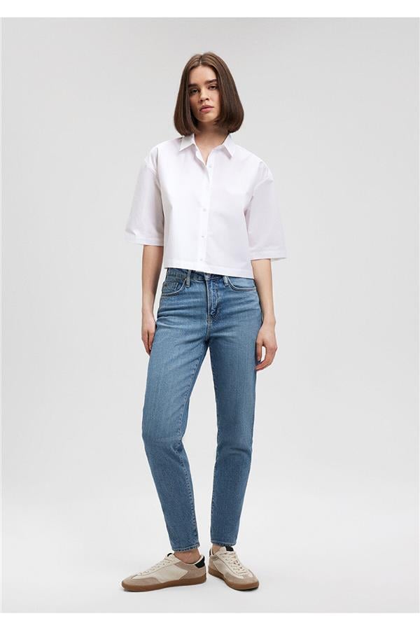 Cindy Classic Denim Vintage Açık Mavi Jean Pantolon 100277-87640