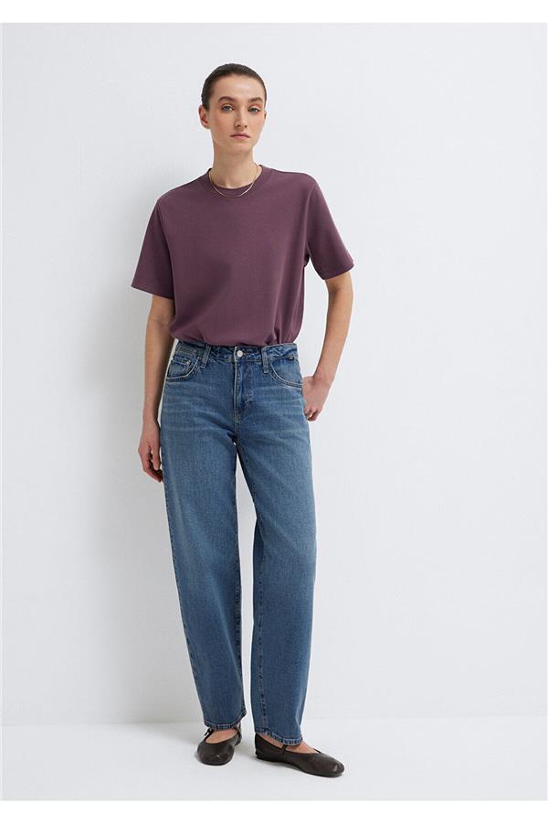 Leila Premium Blue Gölgeli Koyu Jean Pantolon 1010600-A1572