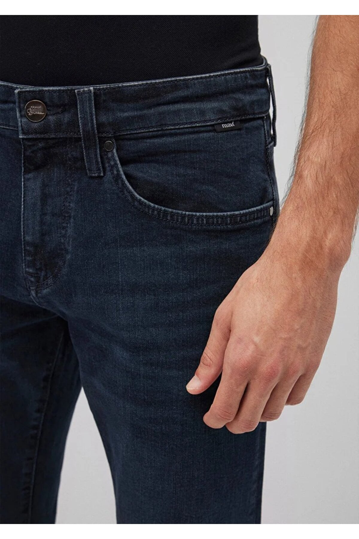 0042287868 Jake Lux Black Puslu Vintage Koyu Jean Pantolon Erkek Kot Pantolon LACİVERT