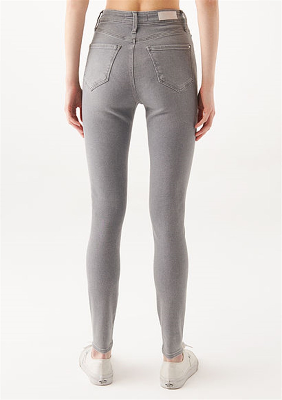 10098033901 Serenay Grey Gold Shape Jean Pantolon