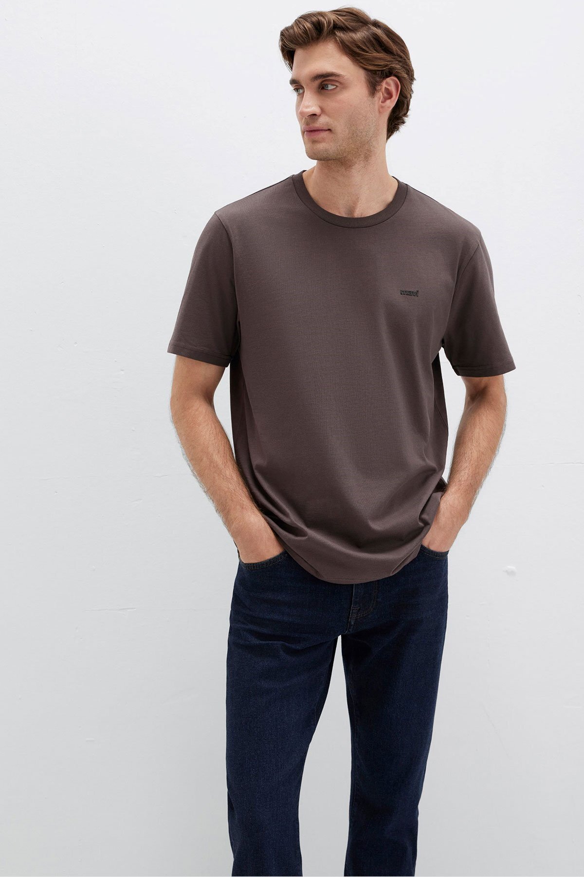 26y Mavi Baskılı Tişört