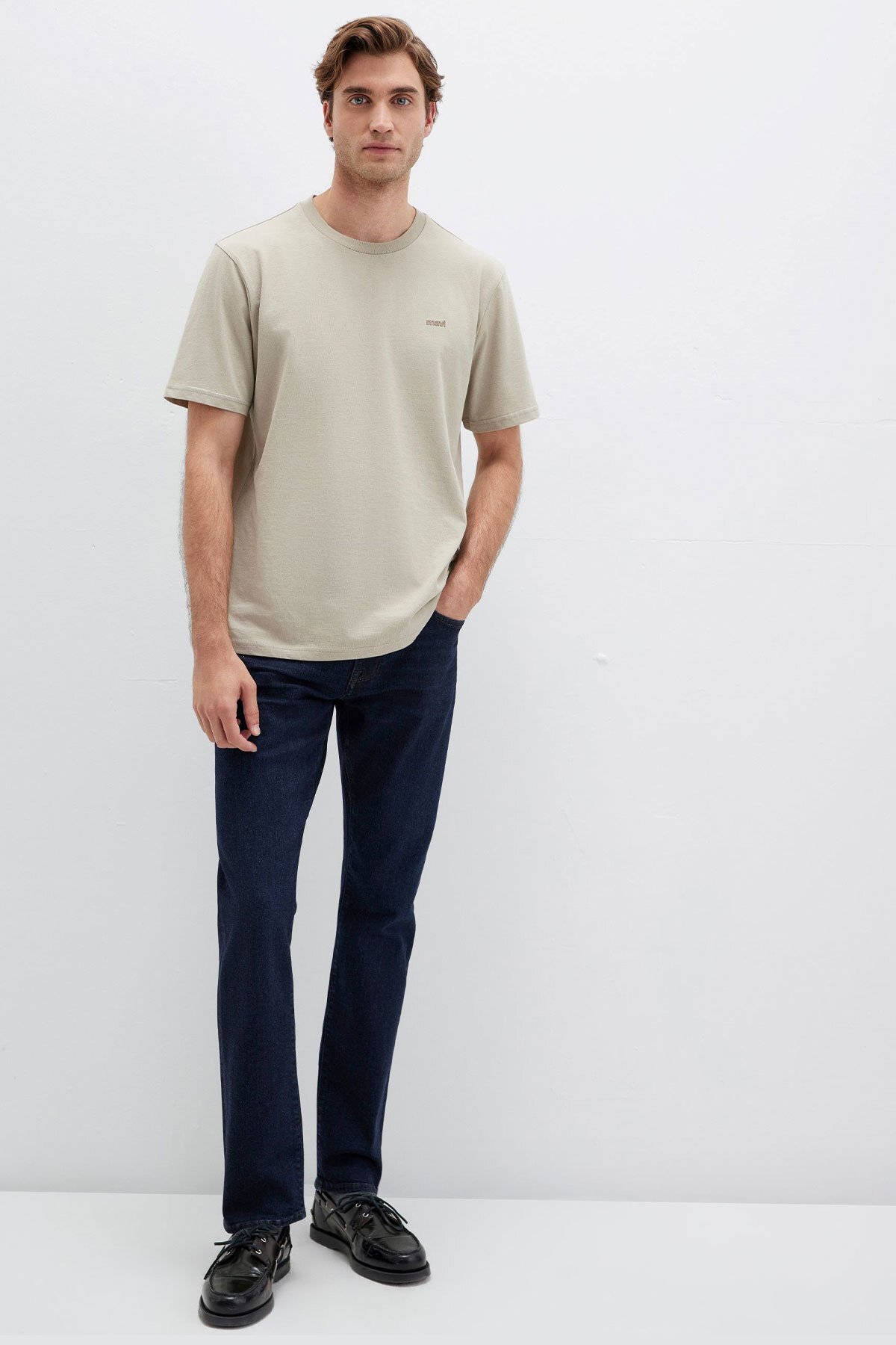 26y Mavi Baskılı Tişört