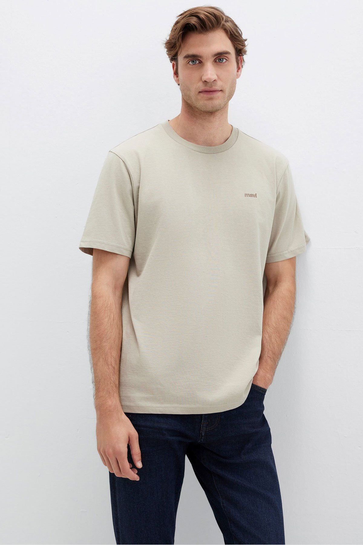 26y Mavi Baskılı Tişört