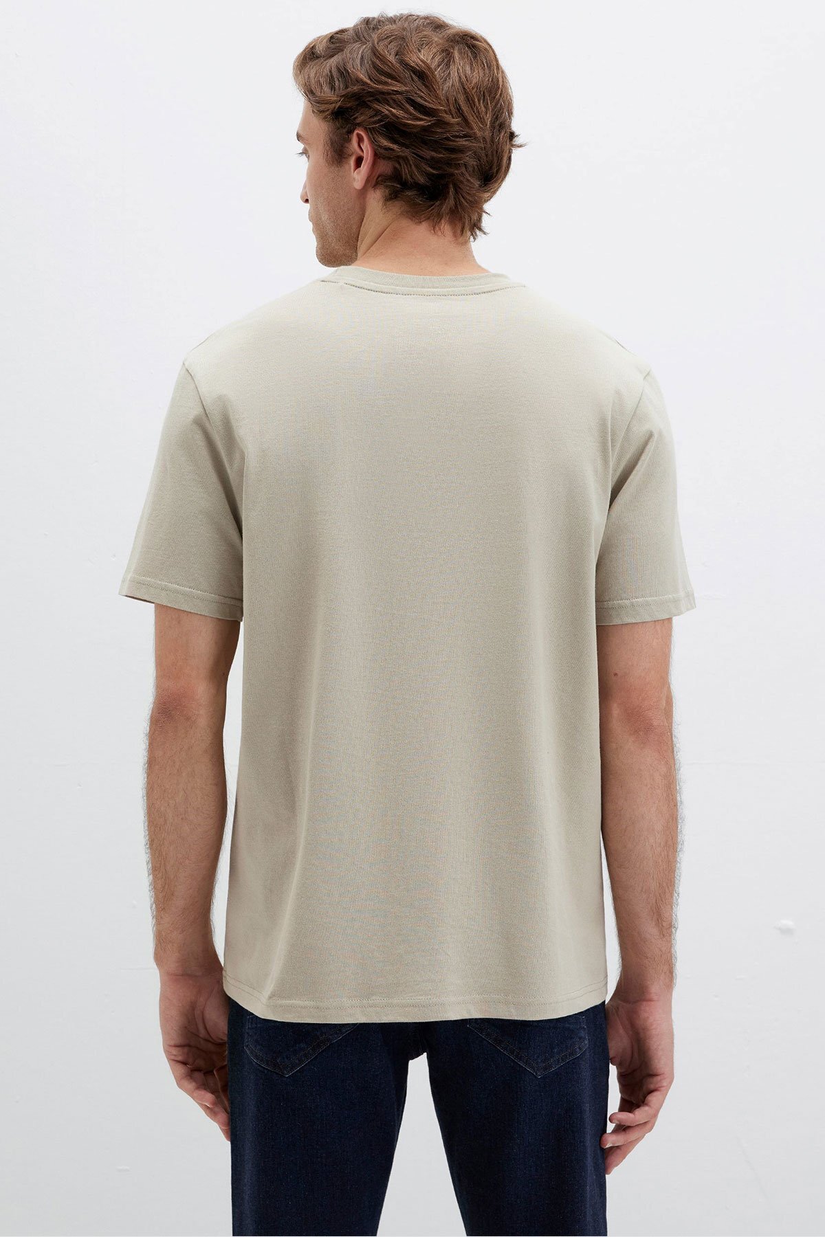 26y Mavi Baskılı Tişört