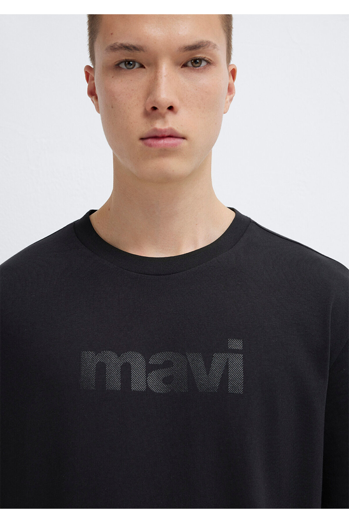 26y Mavi Logo Tişört Siyah