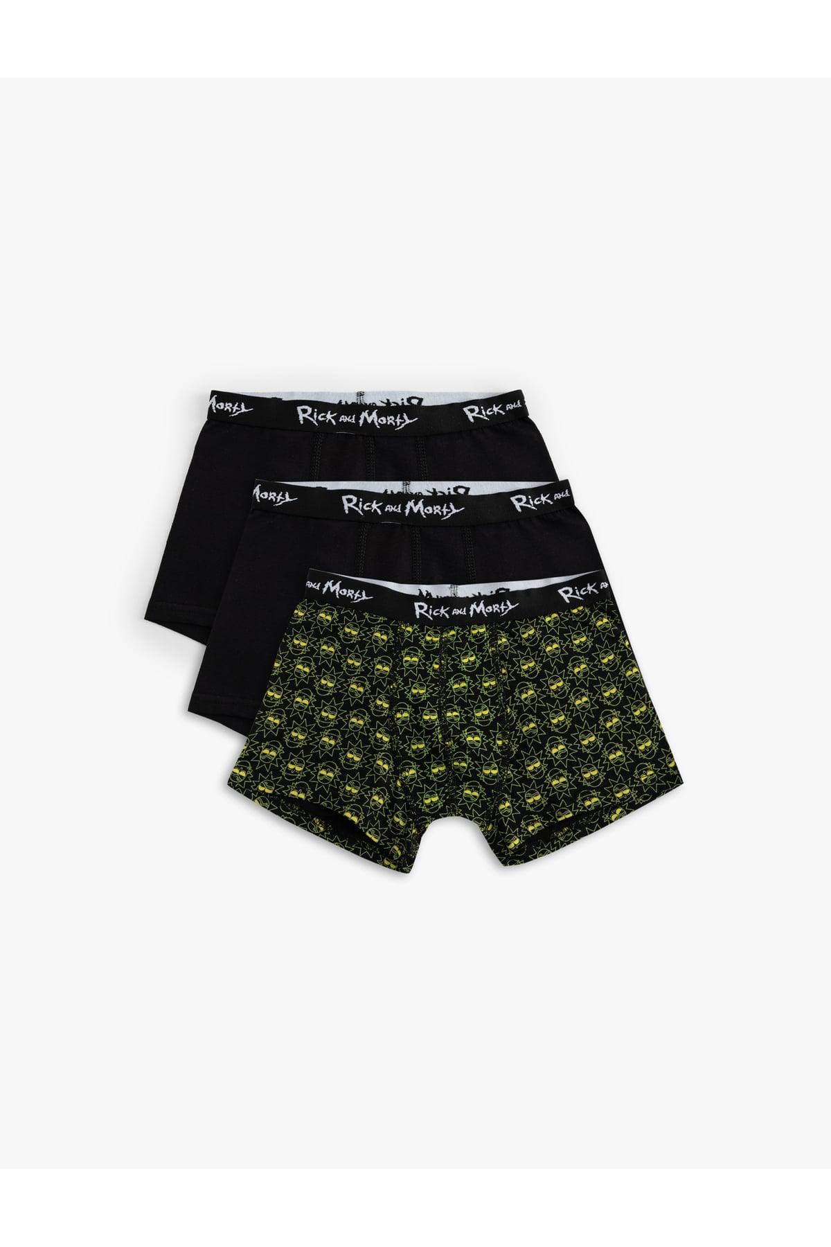 3'lü Boxer Seti Baskı Detaylı Çok Renkli
