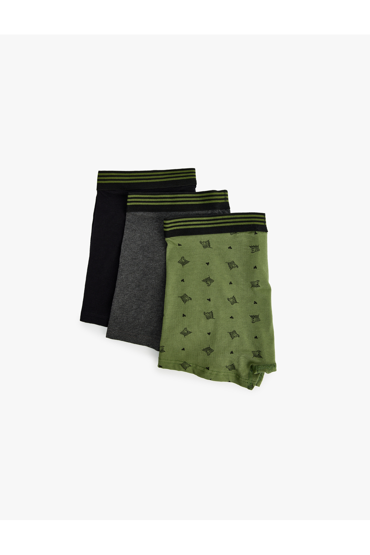 3'lü Boxer Seti Pamuklu Oyun Baskılı