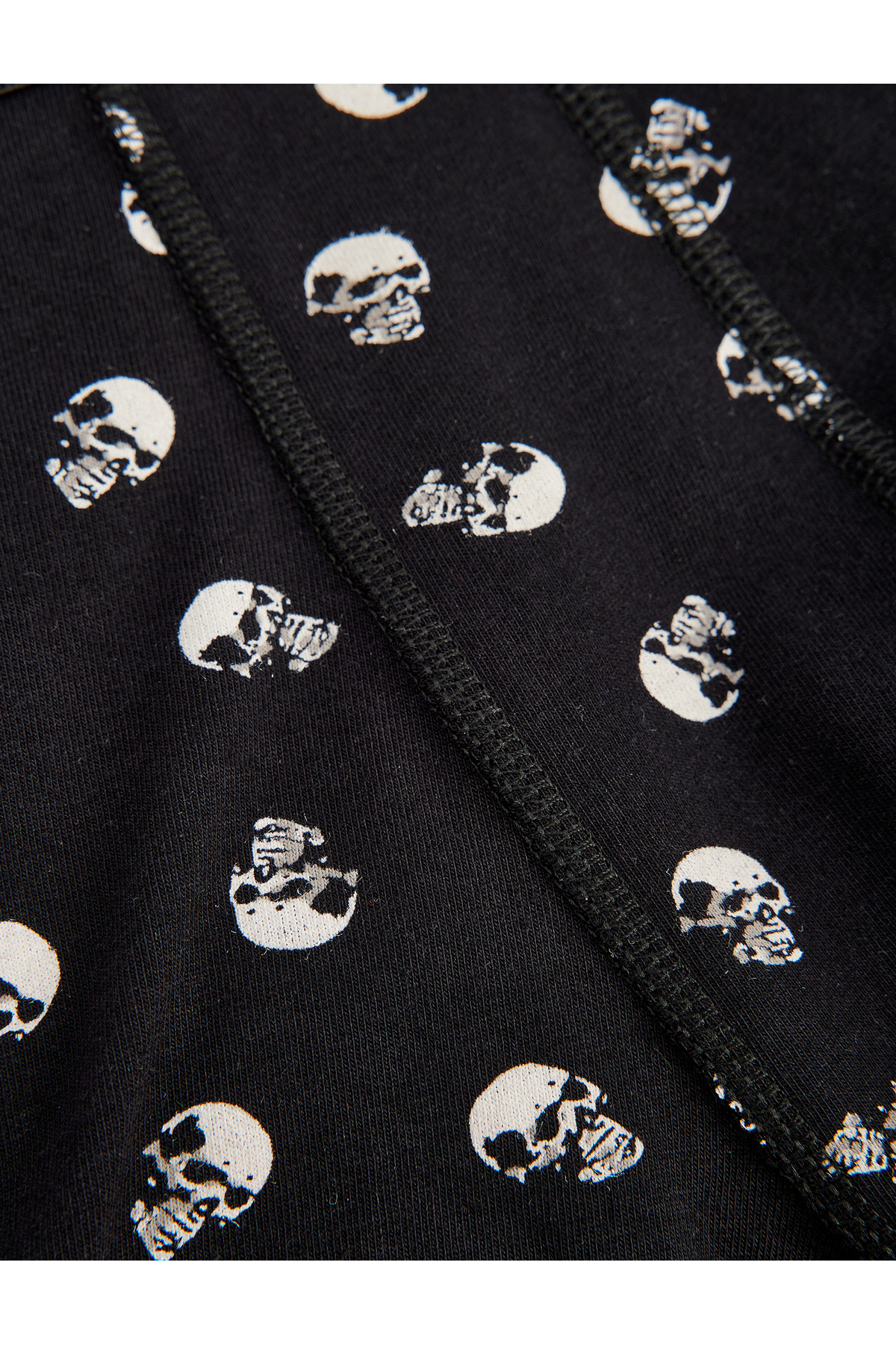 3'lü Boxer Seti Slim Fit Kuru Kafa Baskılı Pamuklu