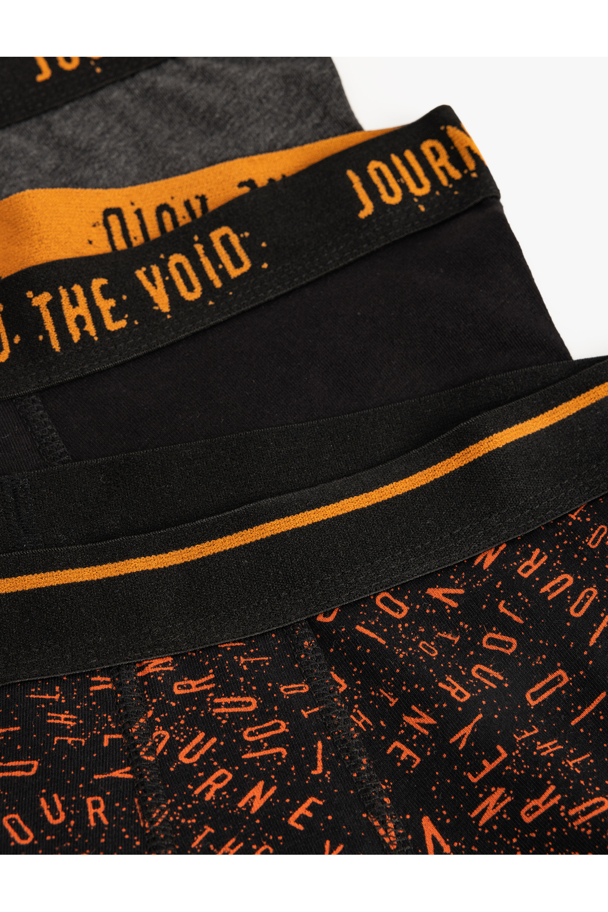 3'lü Boxer Seti Slogan Baskılı Pamuklu