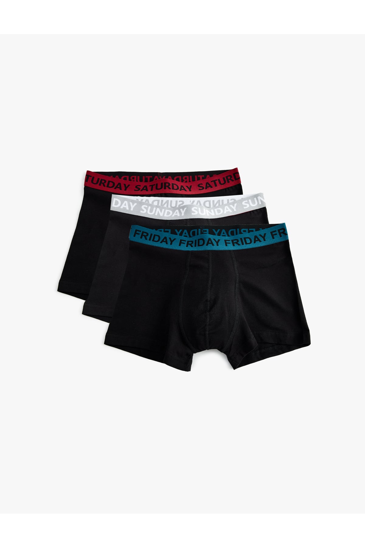 3'lü Boxer Seti Slogan Baskılı Pamuklu