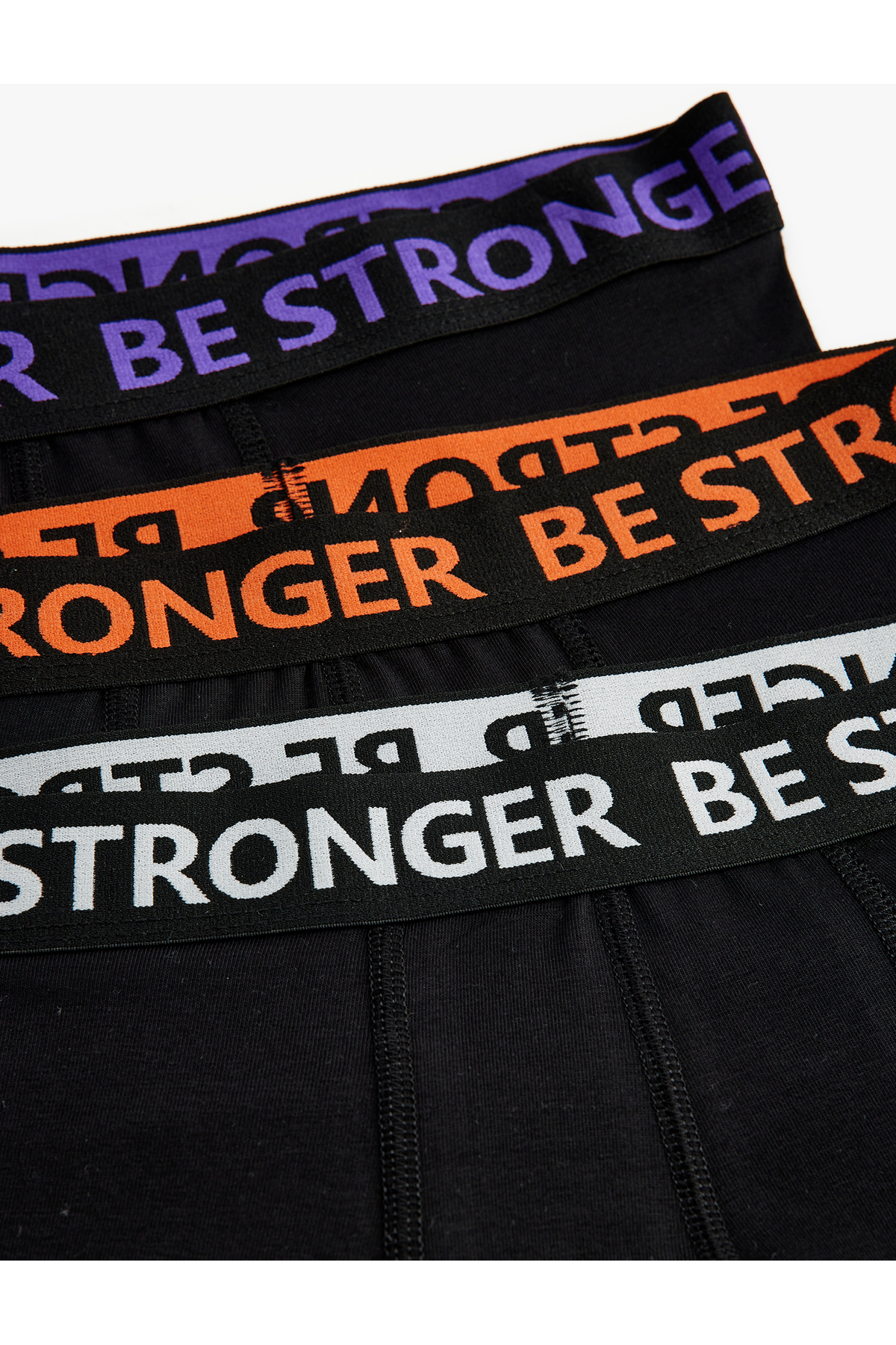 3'lü Boxer Seti Slogan Baskılı Pamuklu