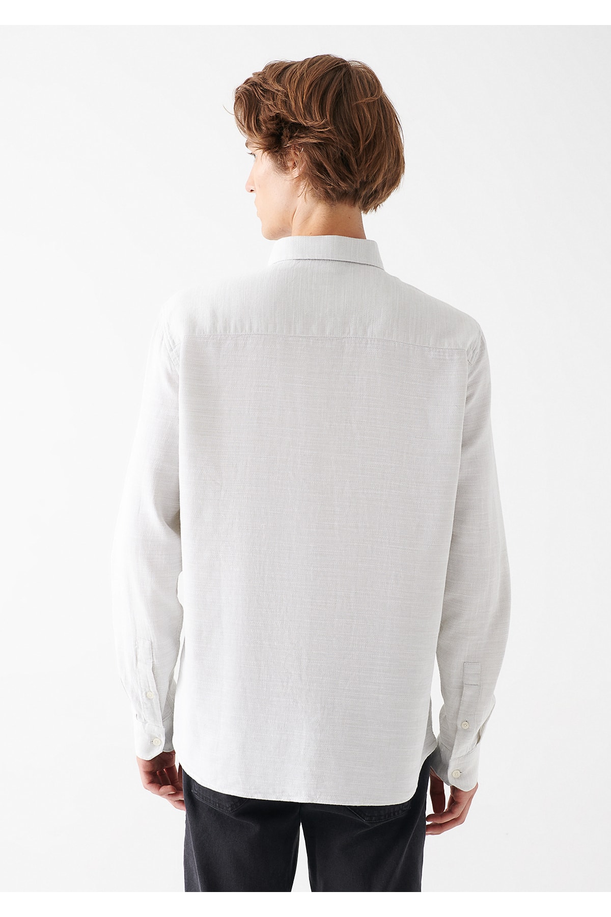 Açık Gri Gömlek Slim Fit / Dar Kesim 0210053-71769