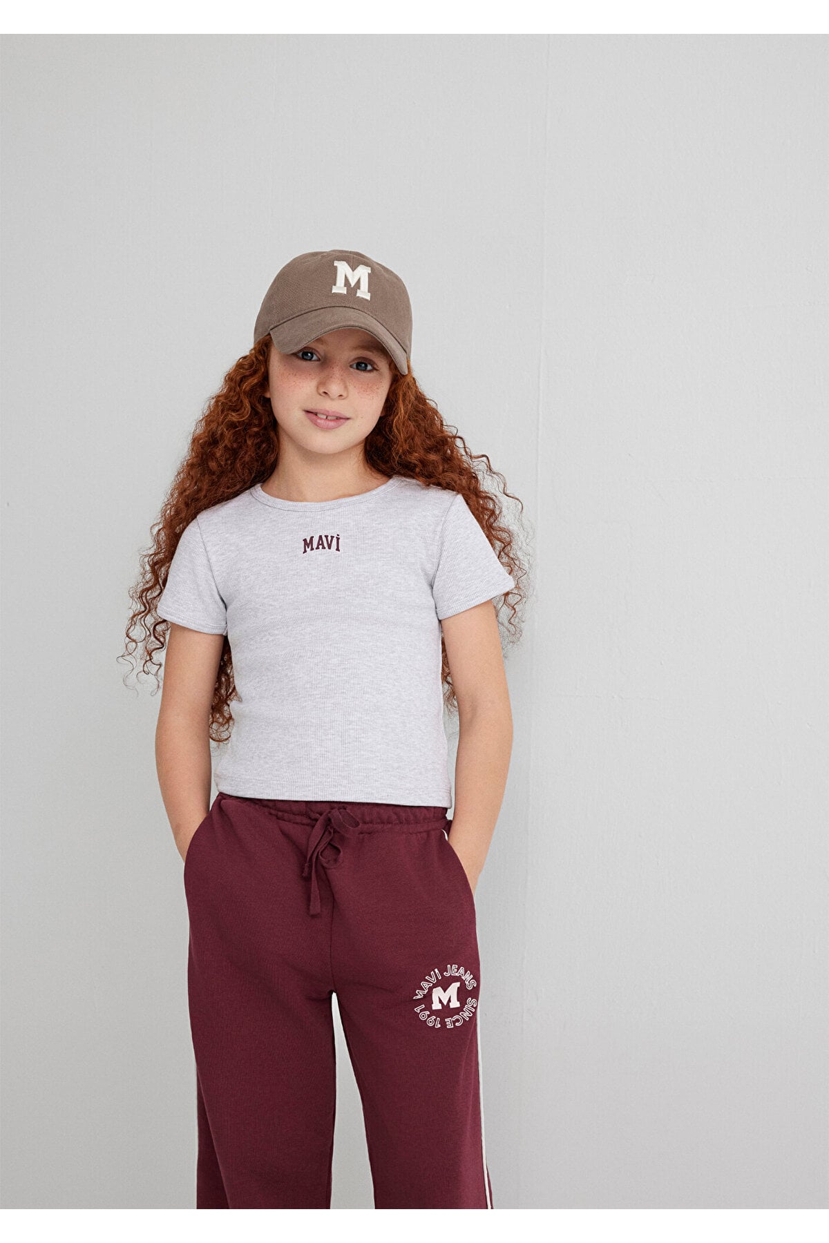 Açık Gri Kız Çocuk T-Shirt M7610350-88467
