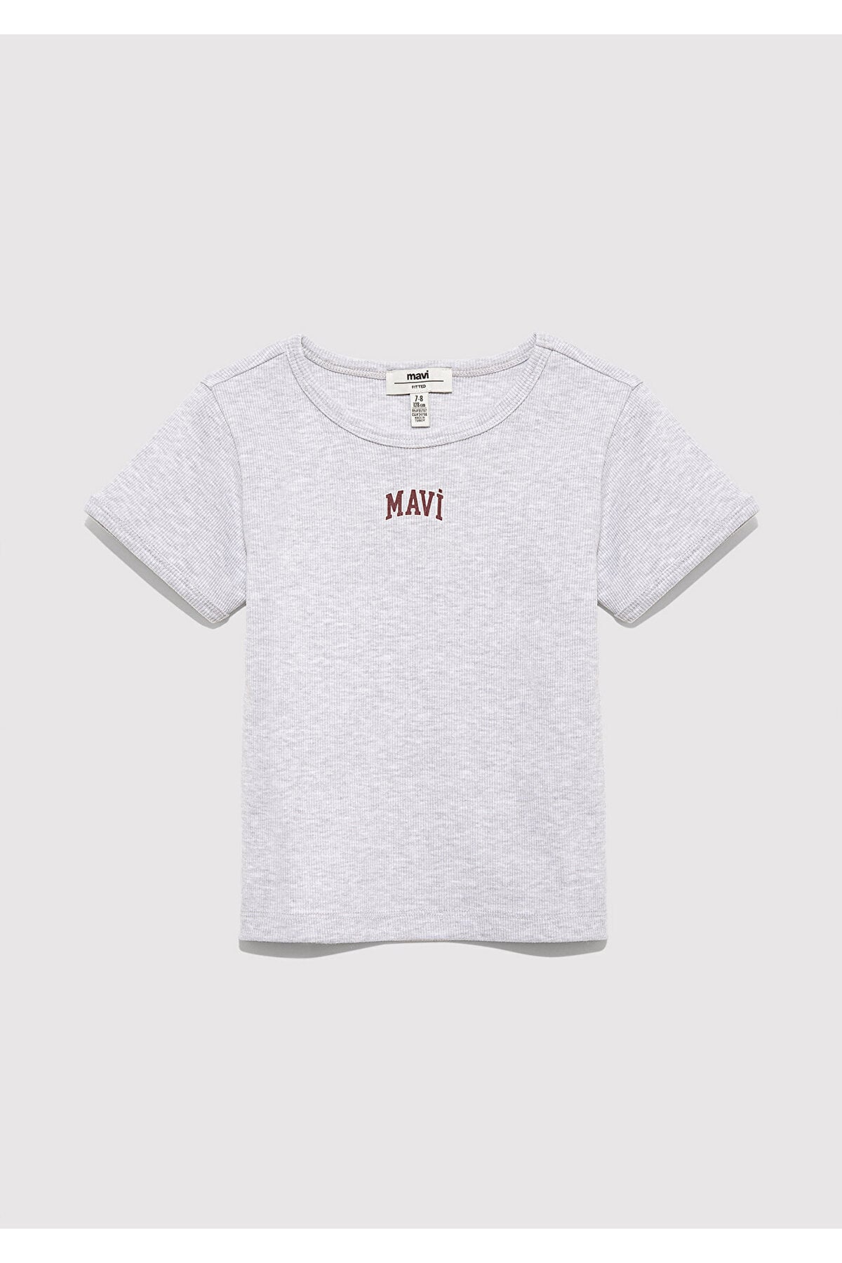 Açık Gri Kız Çocuk T-Shirt M7610350-88467