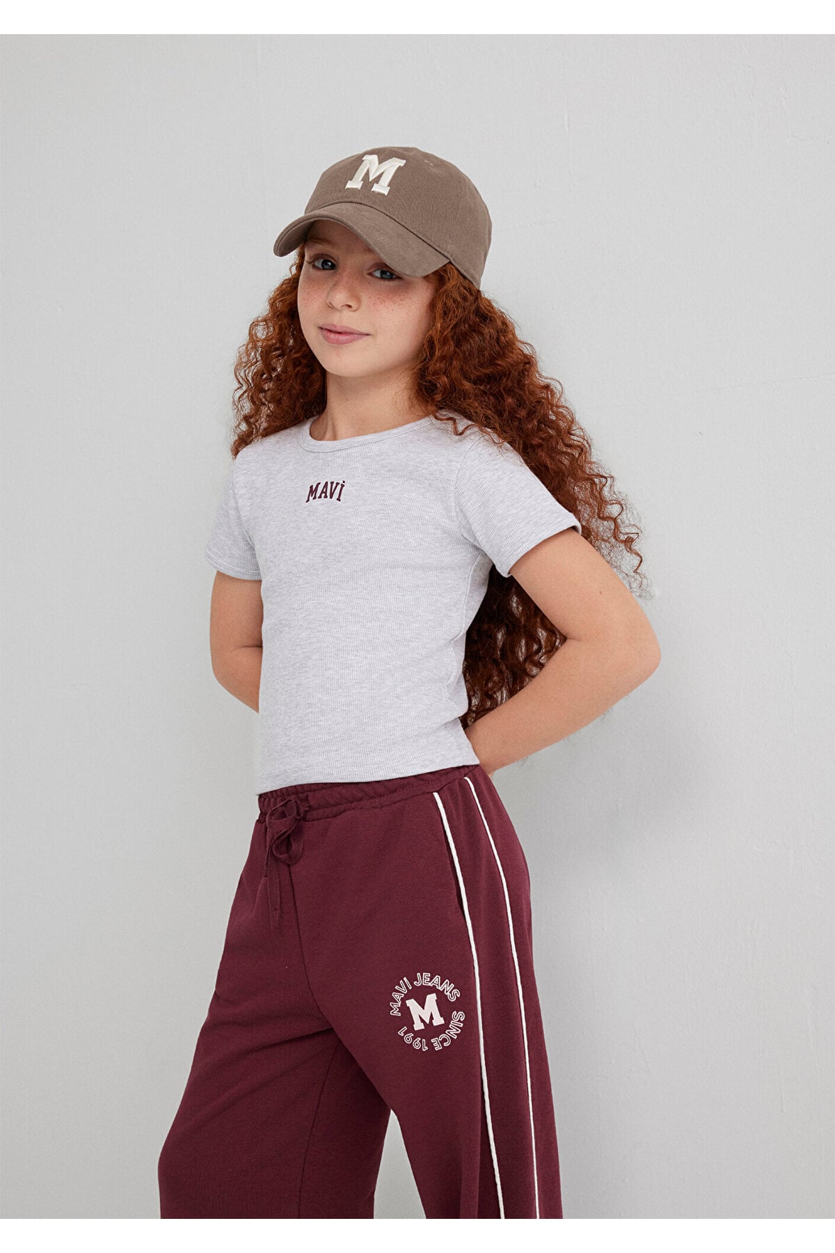 Açık Gri Kız Çocuk T-Shirt M7610350-88467