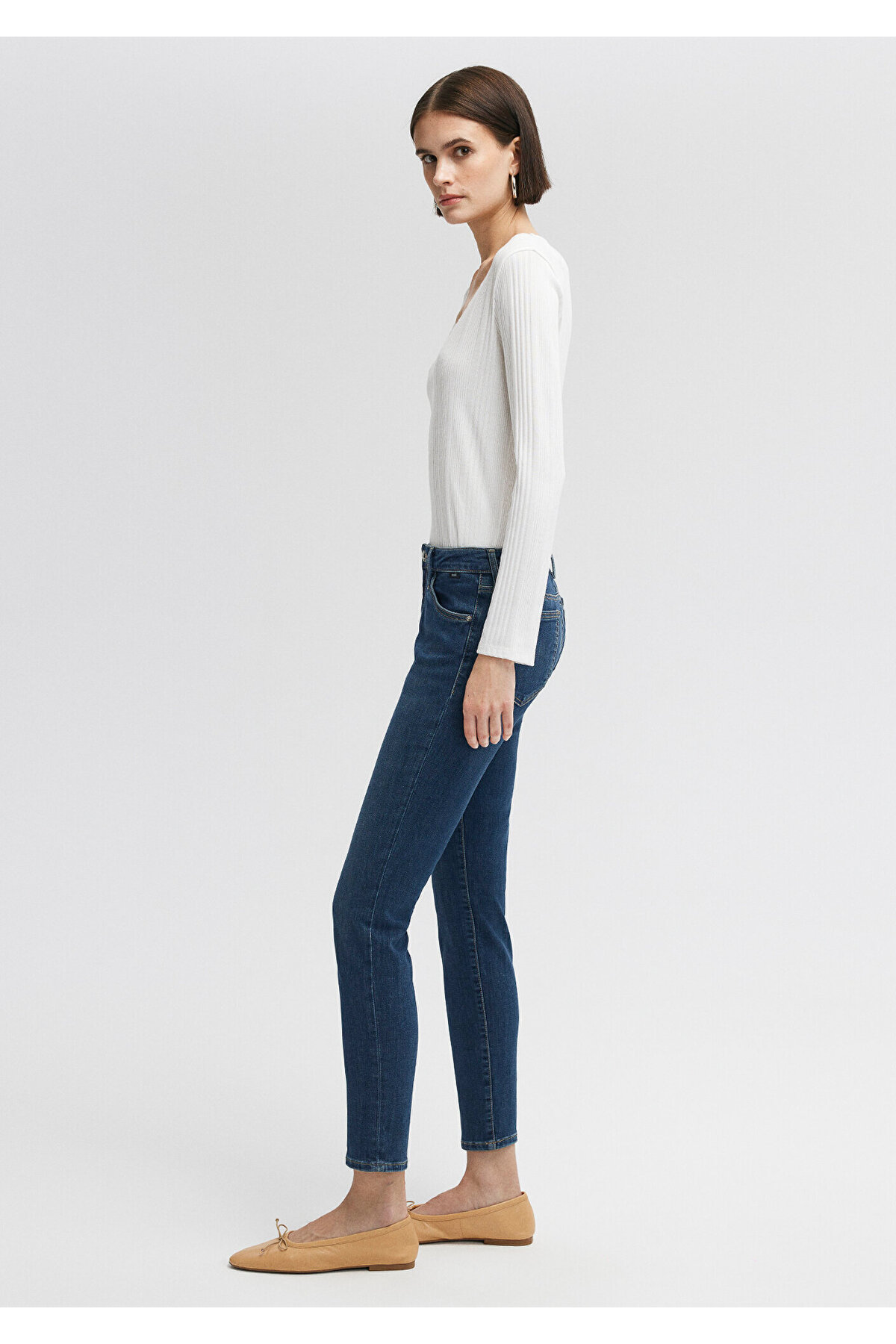 Ada Everyday Vintage Koyu Jean Pantolon 1020535596