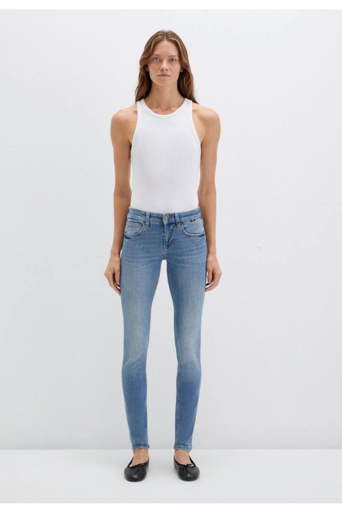 Adriana Lt Shaded Jean Pantolon Skinny/Normal Bel/Dar Paça 1072890054