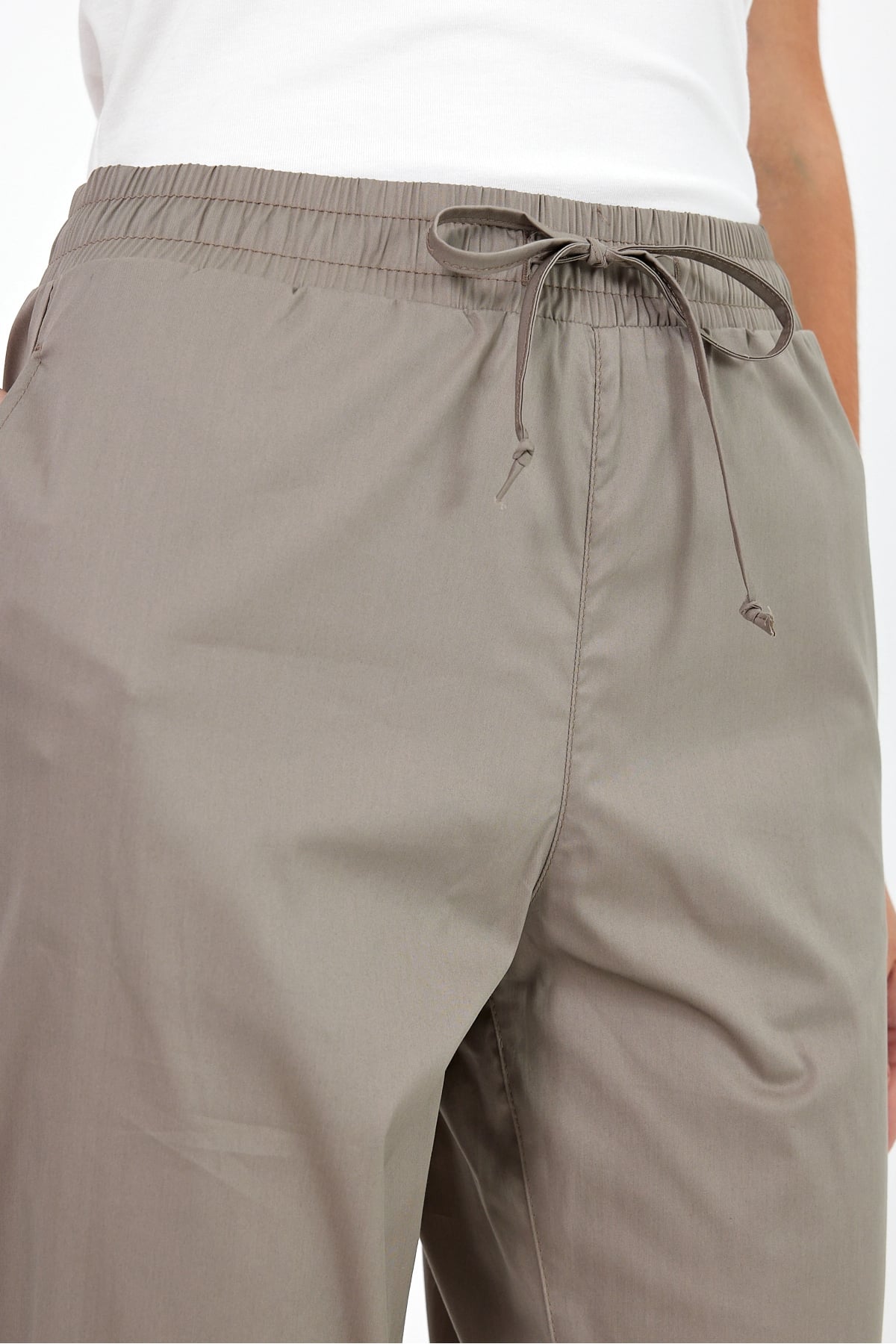 Alian Beli Lastikli Gabardin Pantolon - HAKİ
