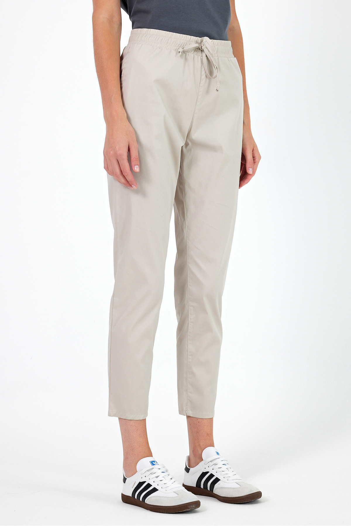 Alian Beli Lastikli Gabardin Pantolon - TAŞ