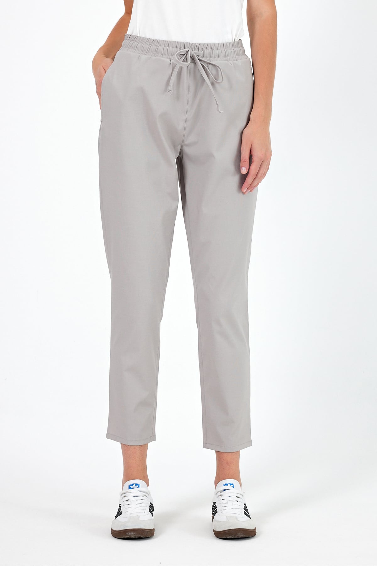 Alian Beli Lastikli Summer Gabardin Pantolon