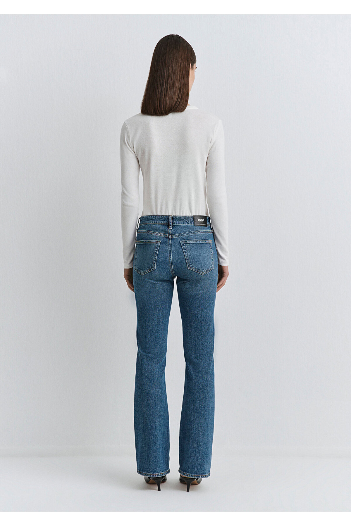 Alina Iconic Puslu Indigo Mavisi Jean Pantolon 1012577-90538