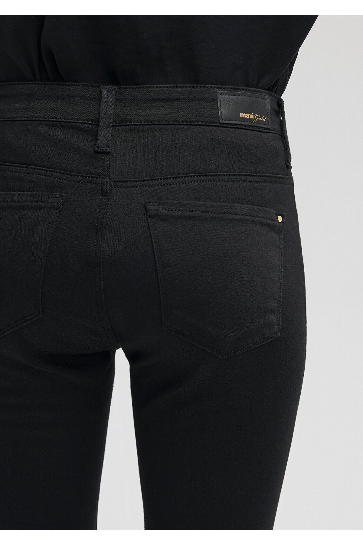 Alıssa Black Gold Jean Pantolon