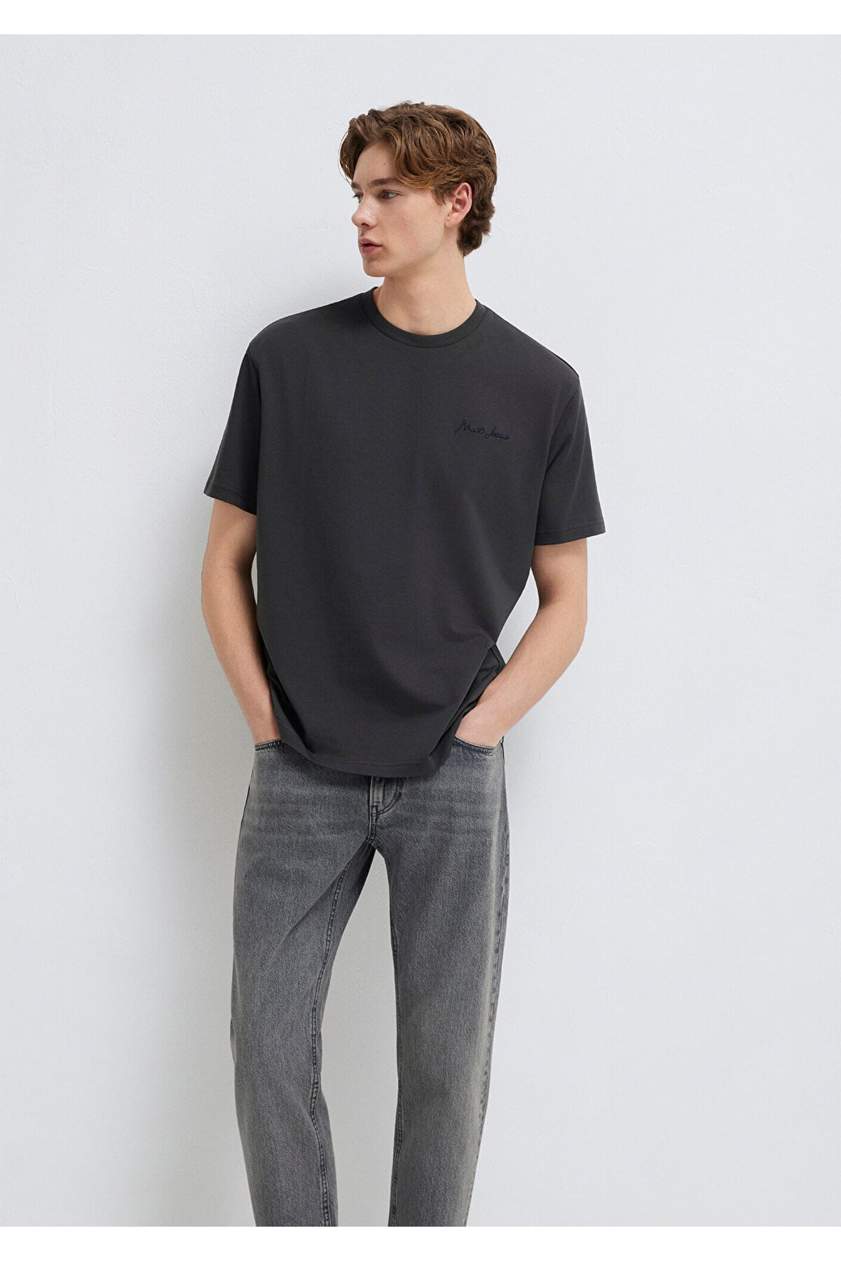 Antrasit Erkek T-shirt M0612733-70092