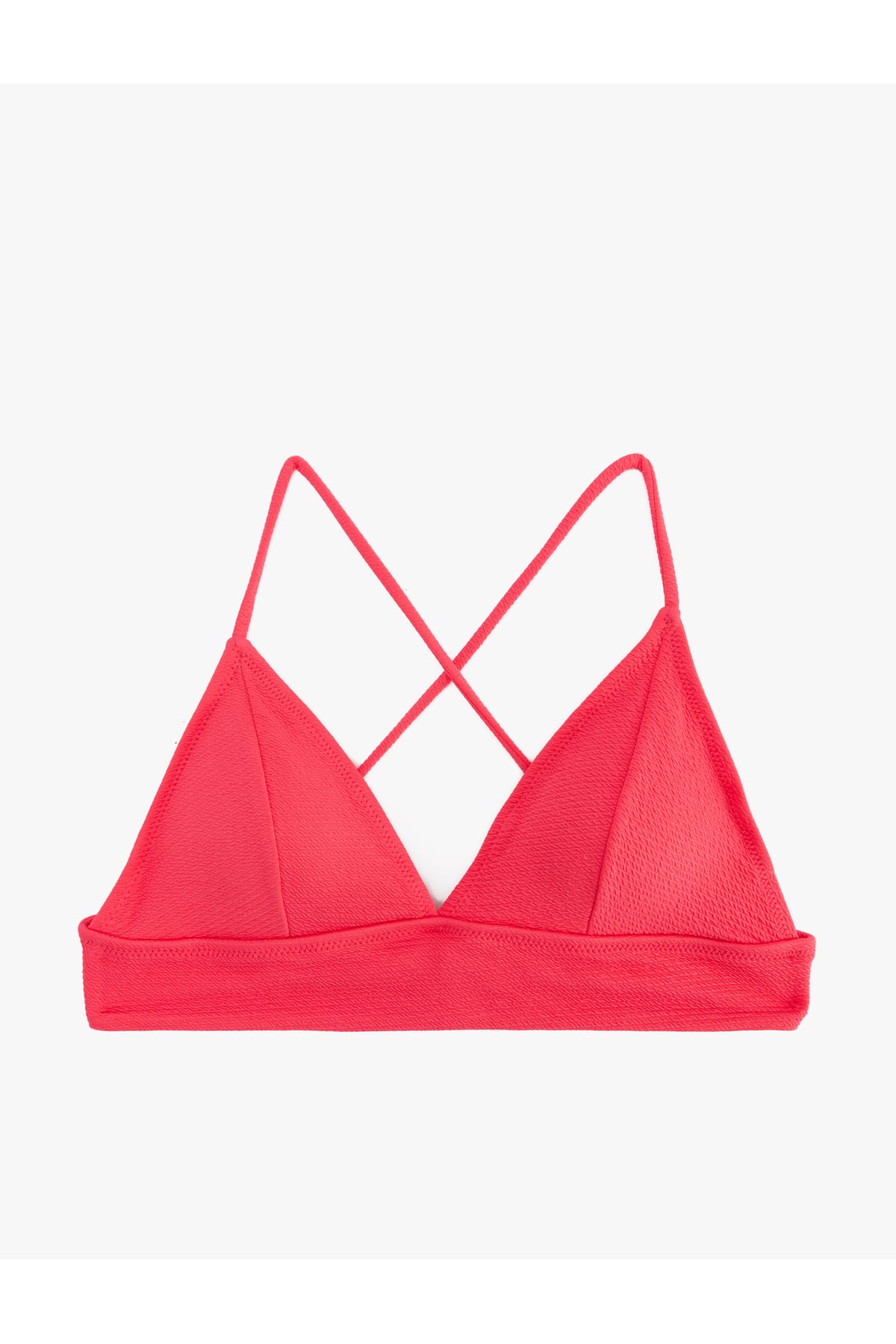 Arkası Çapraz Askılı Bağlama Detaylı Bralet Bikini Üstü
