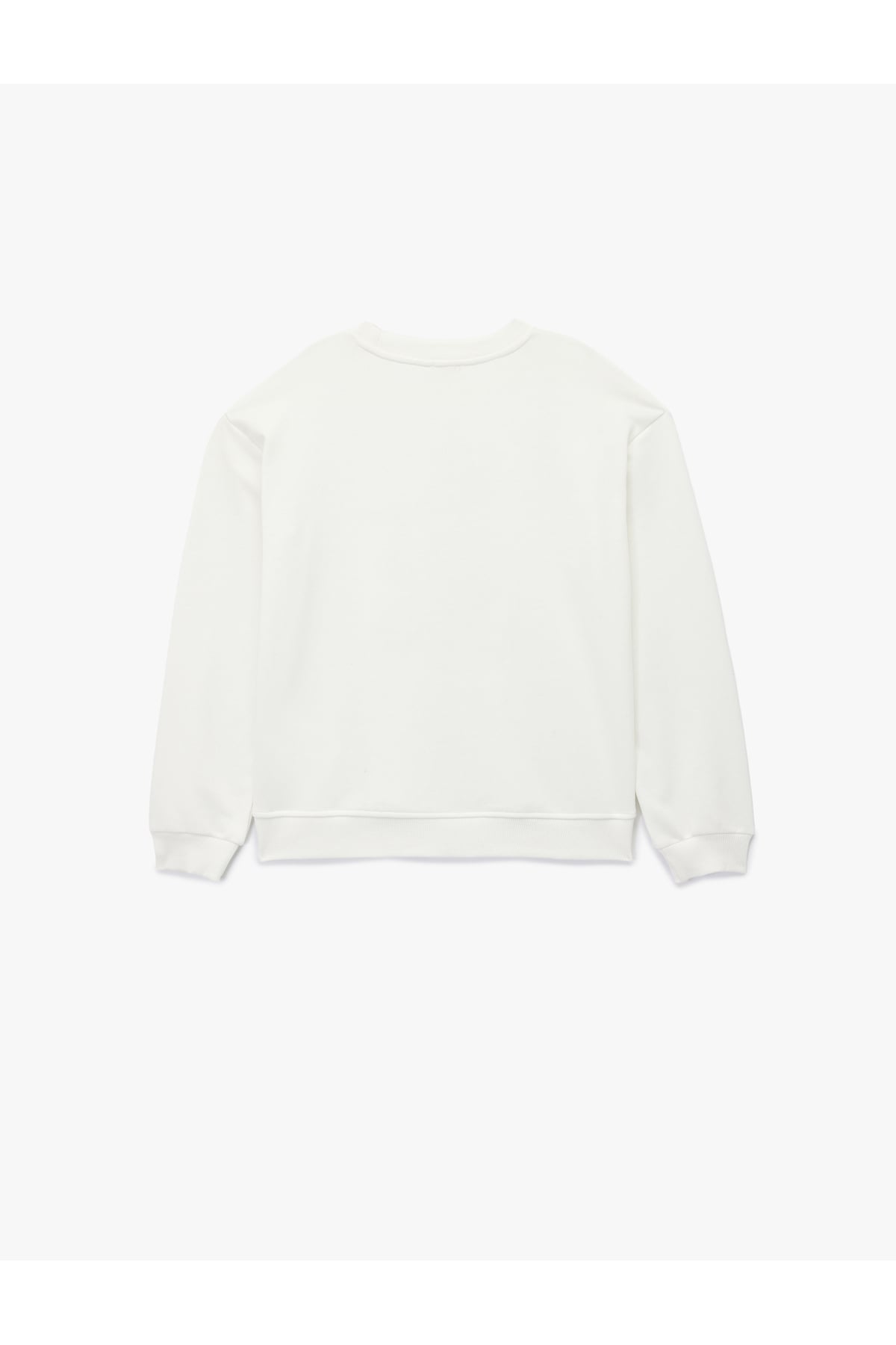 Atatürk Baskılı Uzun Kollu Bisiklet Yaka Pamuklu Sweatshirt