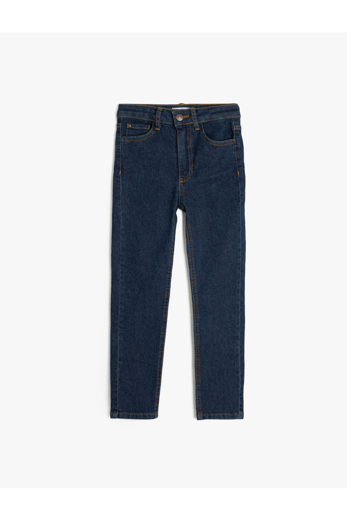 Ayarlanabilir Lastikli Pamuklu Denim Pantolon