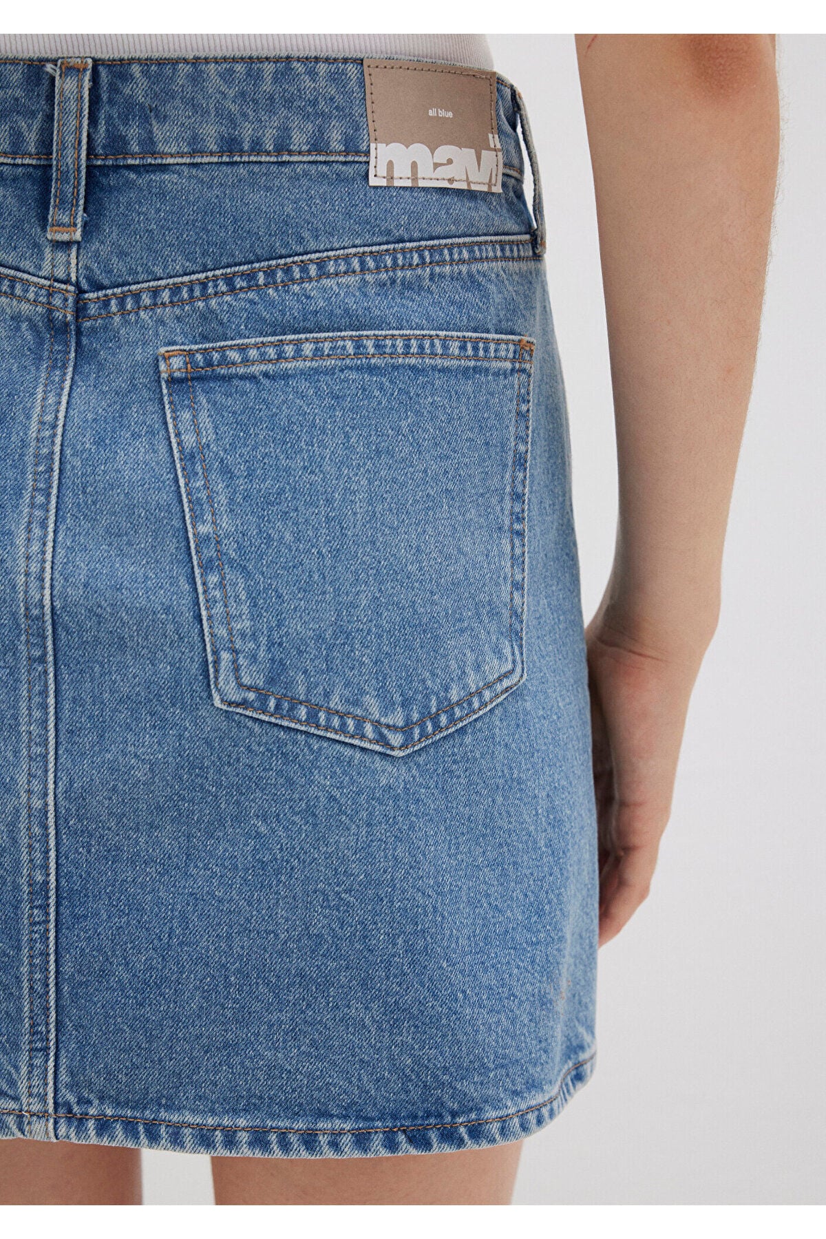 Bailey Real Blue Gölgeli Indigo Mavisi Jean Etek 1310204-87098