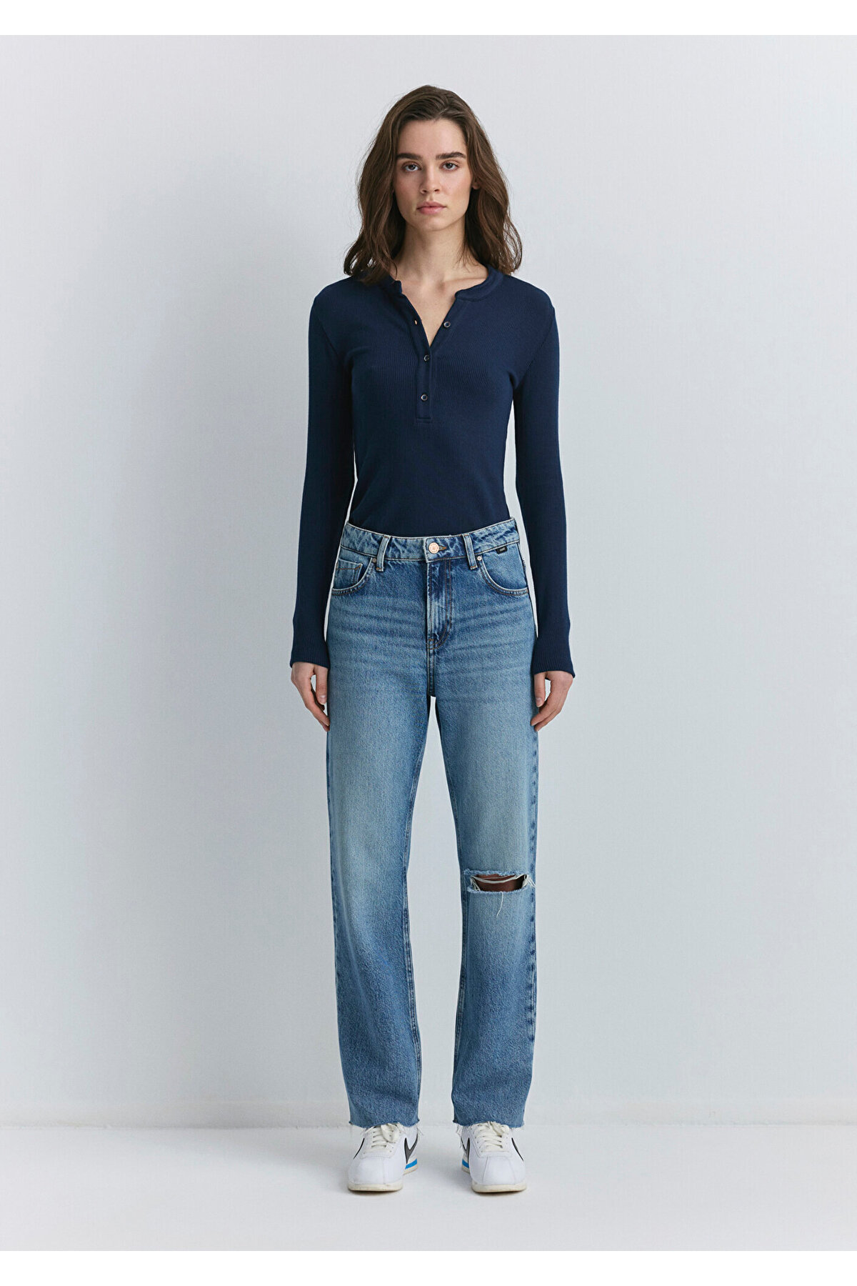 Barcelona Kolej Indigo Mavisi Jean Pantolon 101047-89197
